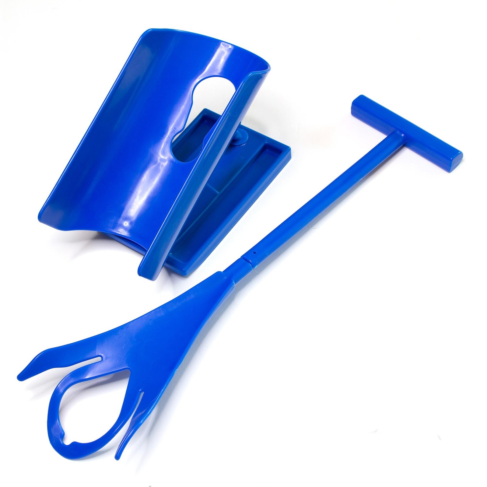DMI Sock Aid & Shoe Horn, Mobility for Seniors and Those with Blue