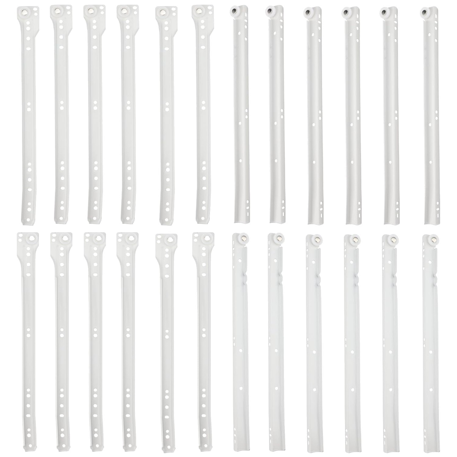 Durable 14 Inch Bottom Mount Drawer Slides - 6 Pairs with Easy Installation