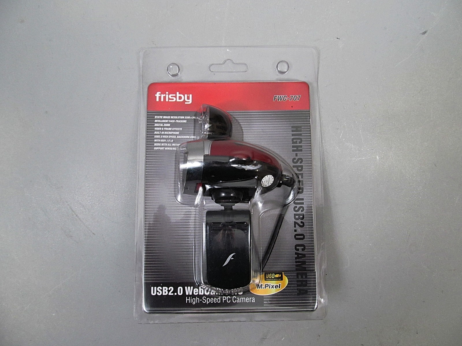 Frisby PC Camera Webcam USB 2.0 7.0 Mega Pixel Ladybug FWC-707 New