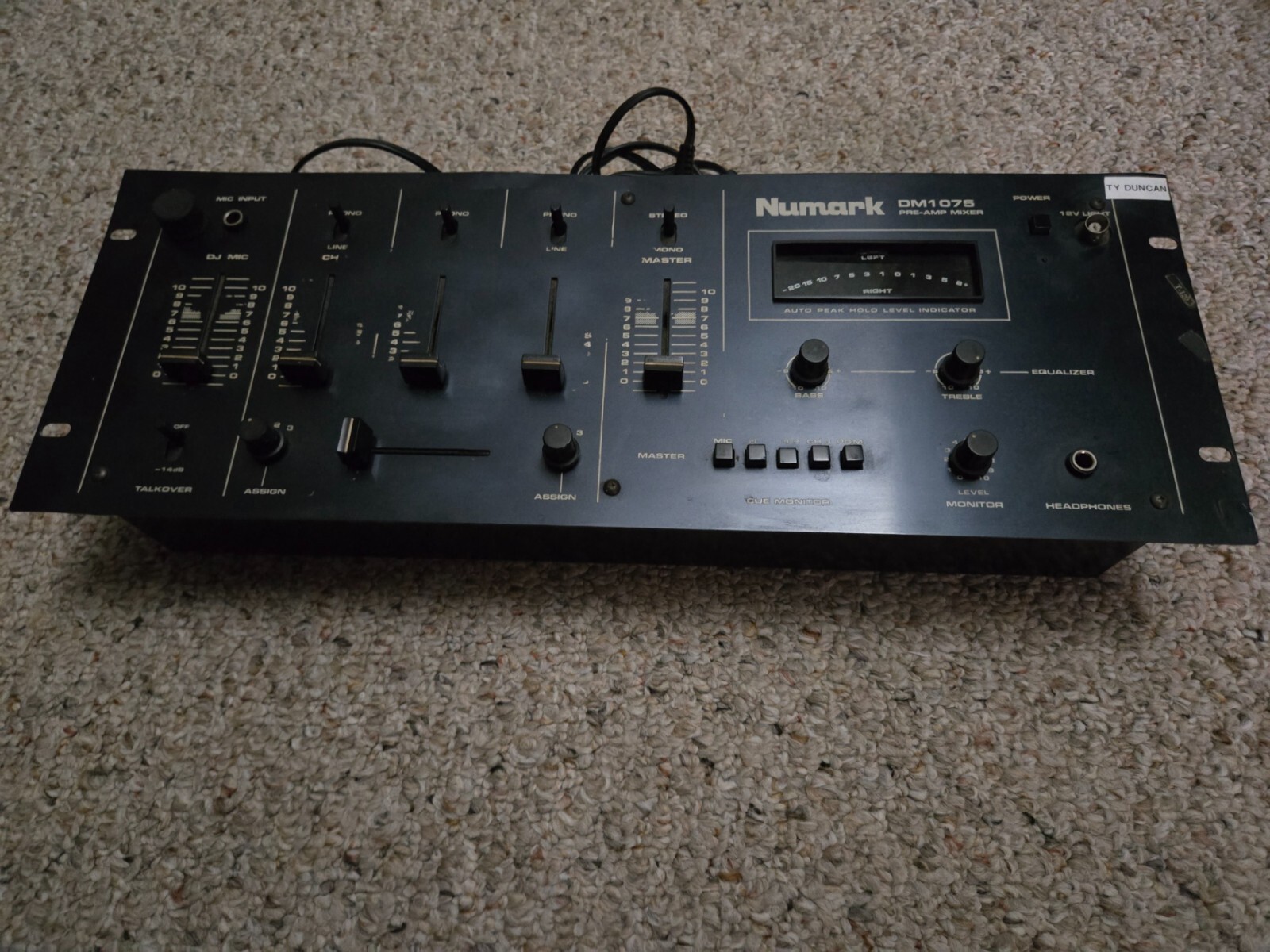 Vintage Numark DM1075 Pre-Amp Mixer