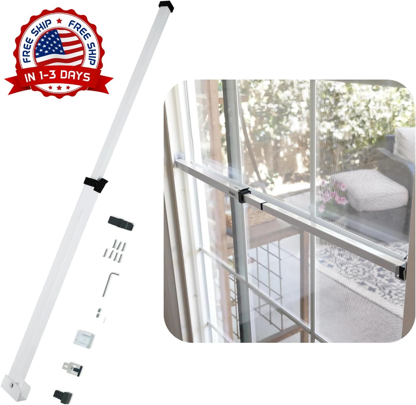 Baston Para Puerta Ventana Seguridad Casa Barra De Seguridad Para La Puerta Casa