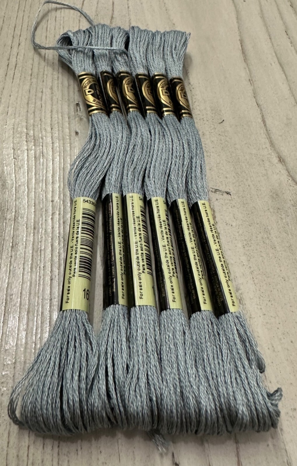 Tin Gray #169 DMC Mouline Special 25 Embroidery Floss 8M Lot of 6
