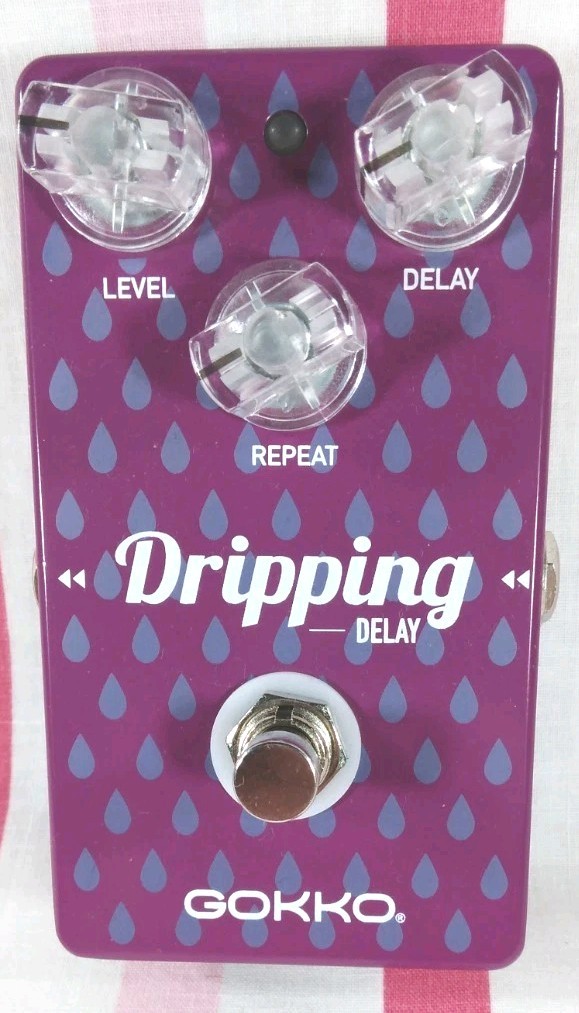 GOKKO Audio Gk-22 DRIPPING DELAY Guitar Effects Pedal Great Pre-owned Condition