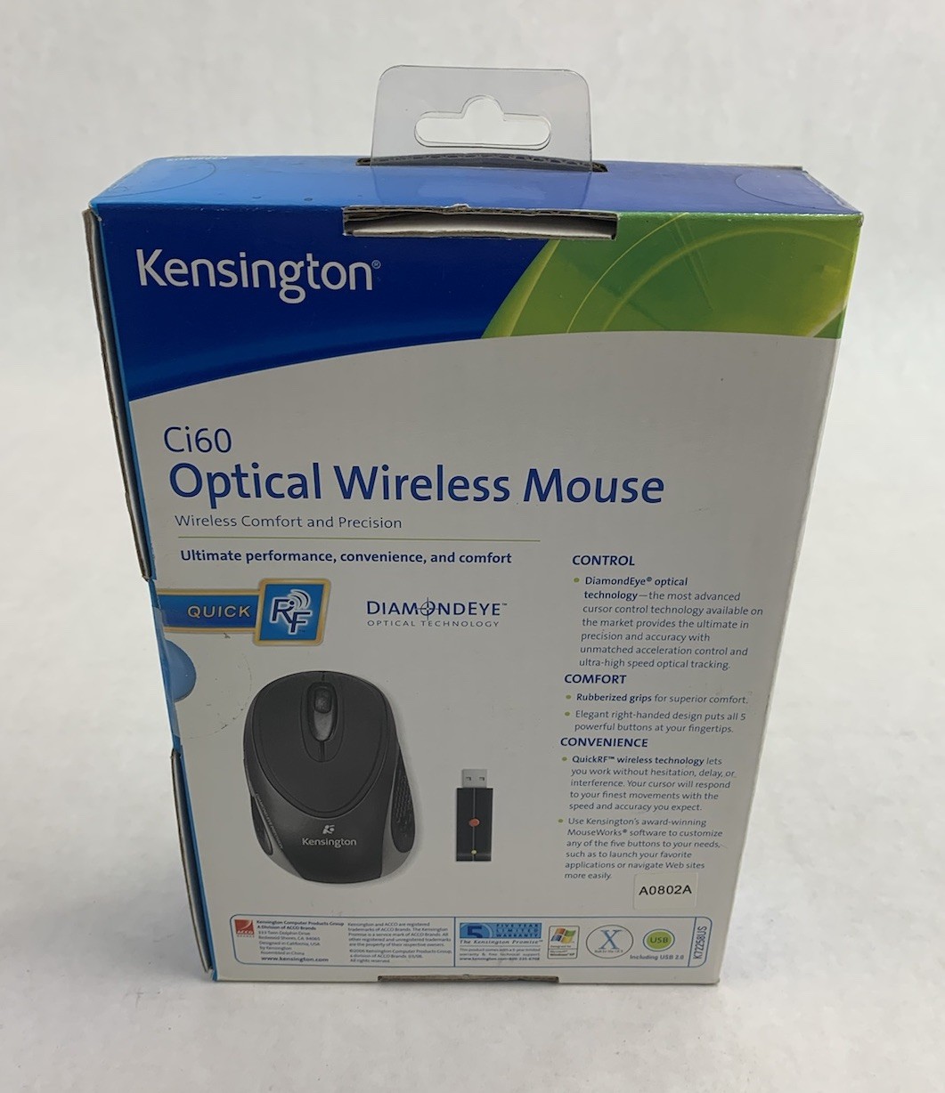 Kensington Ci60 K72258US Optical Wireless Mouse