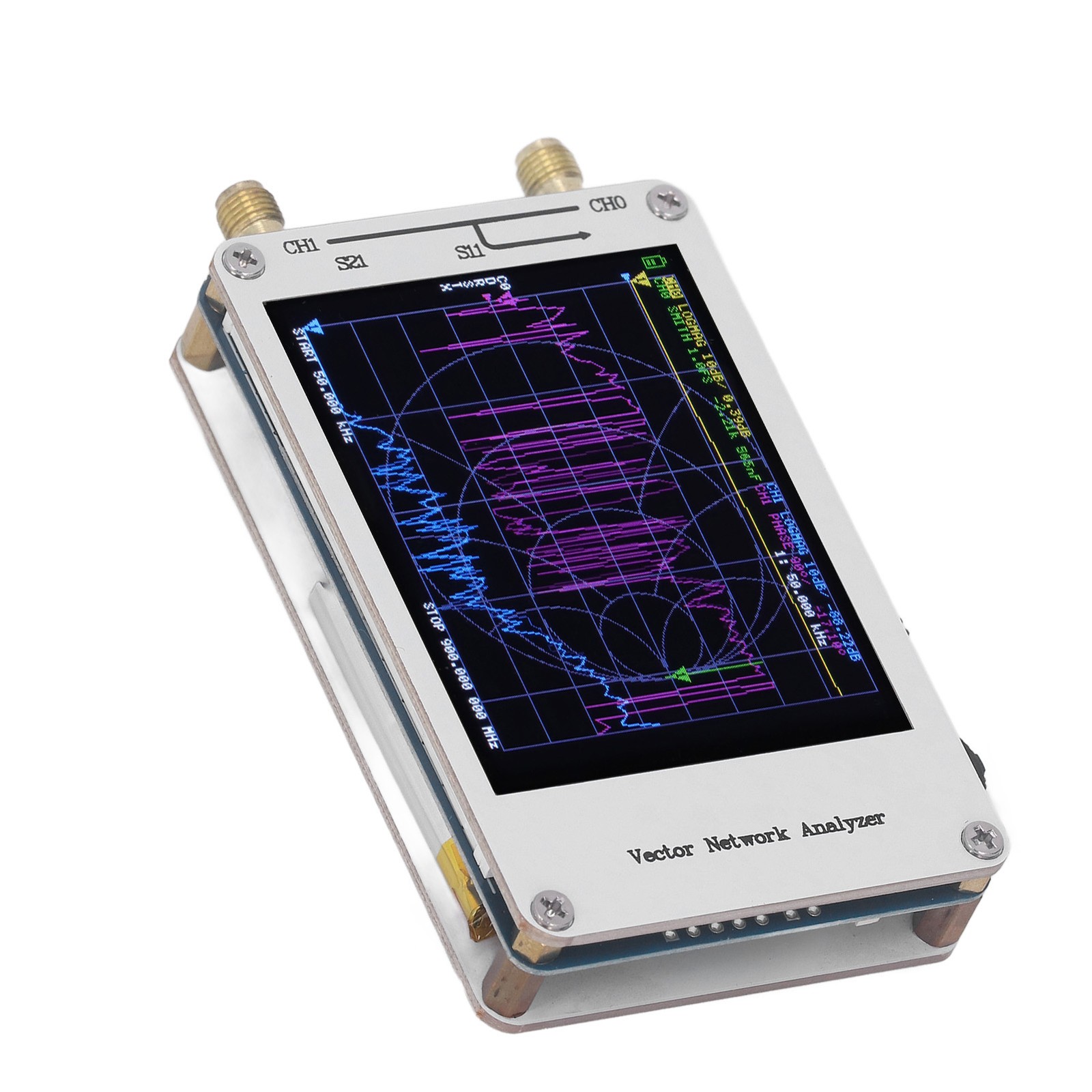 50KHz-900MHz Vector Network Analyzer 2.8 Touch Screen