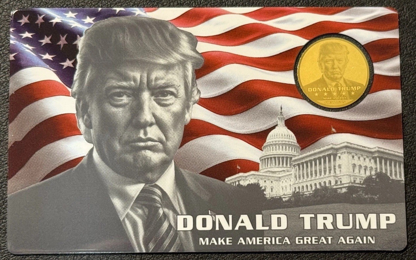 2025 1/1000th Oz .999 Gold Chad 3000 Francs Donald Trump MAGA Make America Great