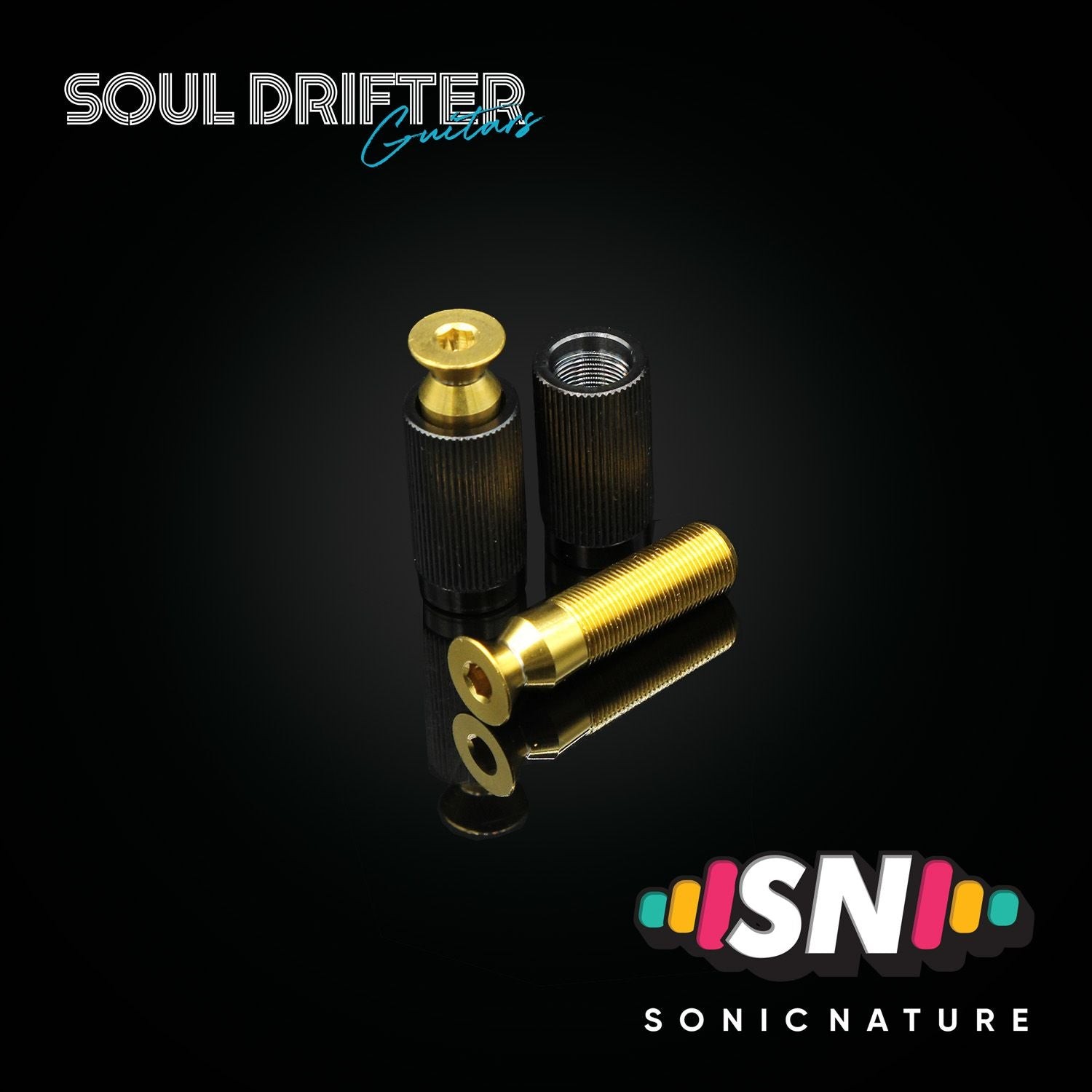Sonic Nature GR5 Titanium Bridge Posts - Gold