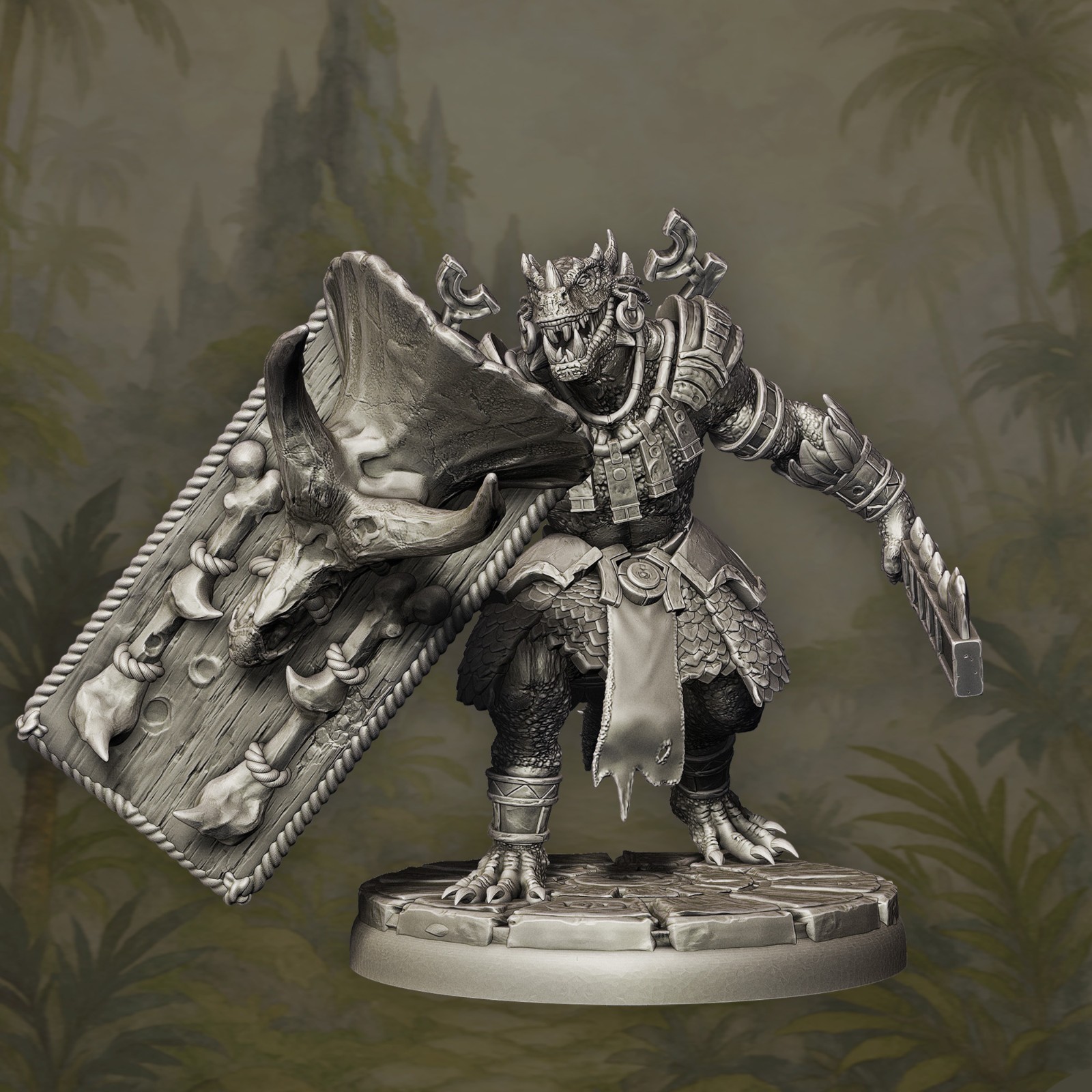 Lizardman Saurian Guardians 28mm fantasy