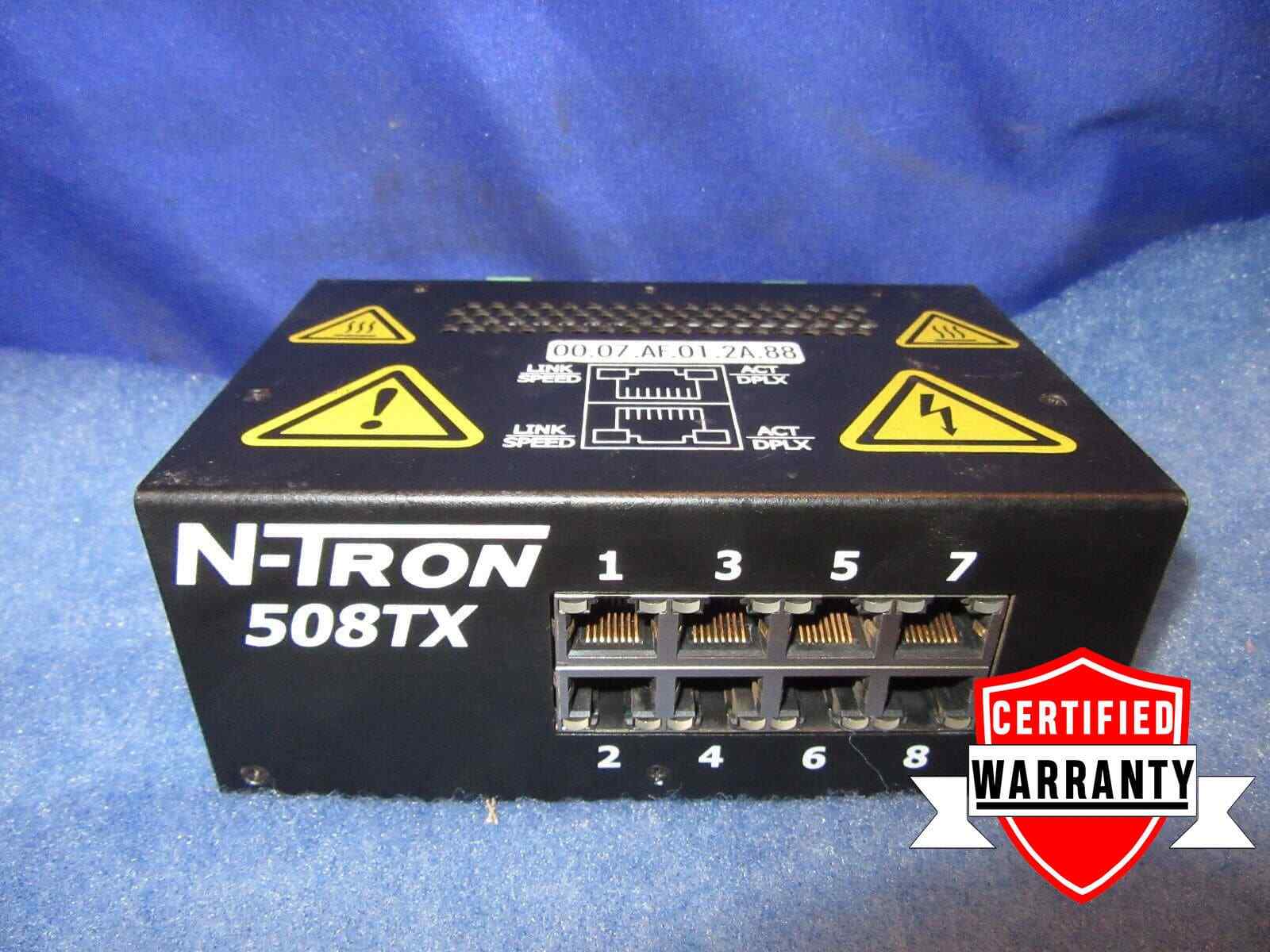 Ntron 508TX-A Ethernet Switch 10-30VDC 1 year warranty