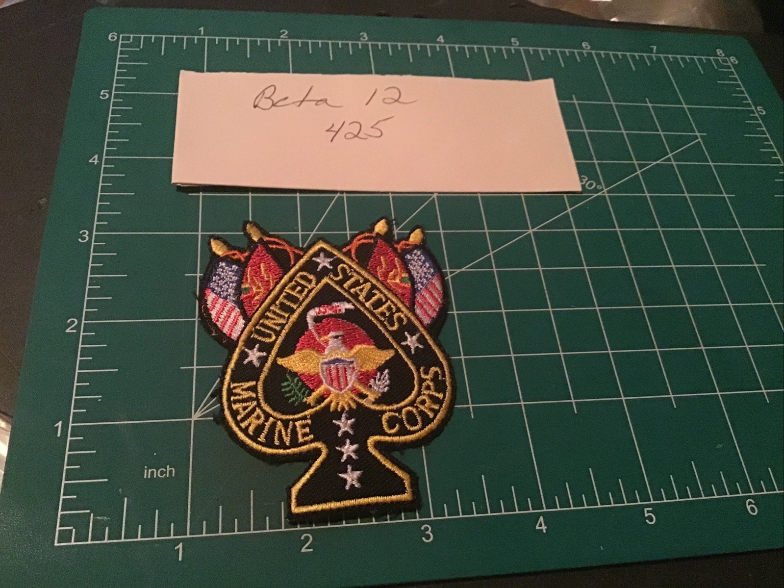UNITED STATES MARINE CORPS SPADE Patch