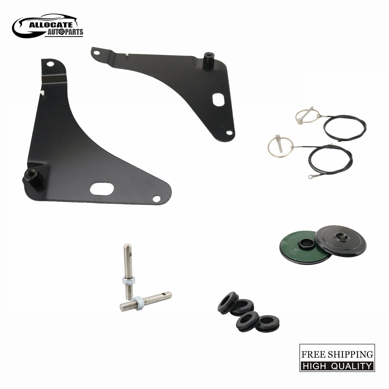 For 2008-2022 2023 Dodge Challenger R/T SRT SXT Black Hood Pin Kit 2214260