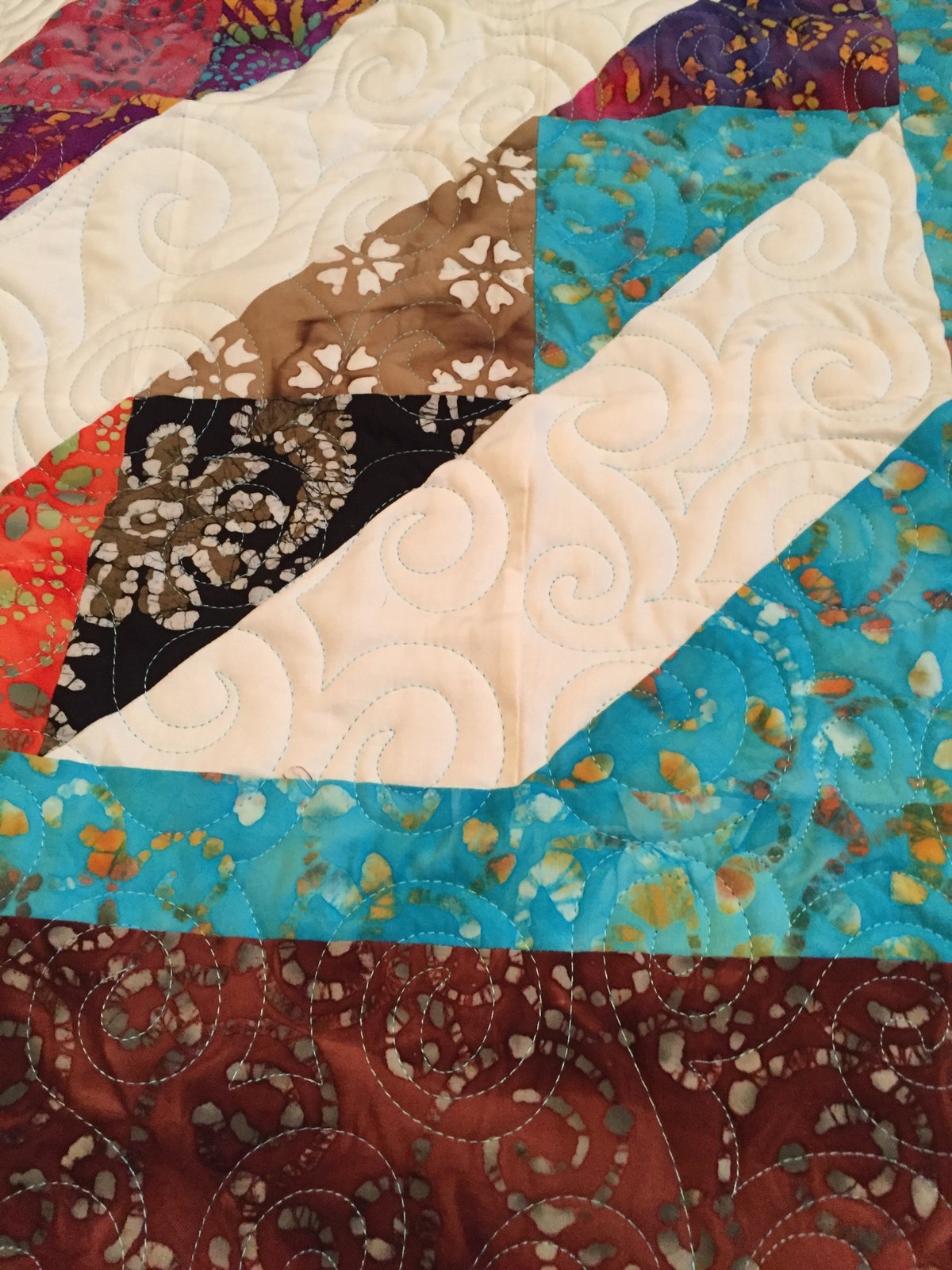 Long arm quilting service - Full size bed quilt