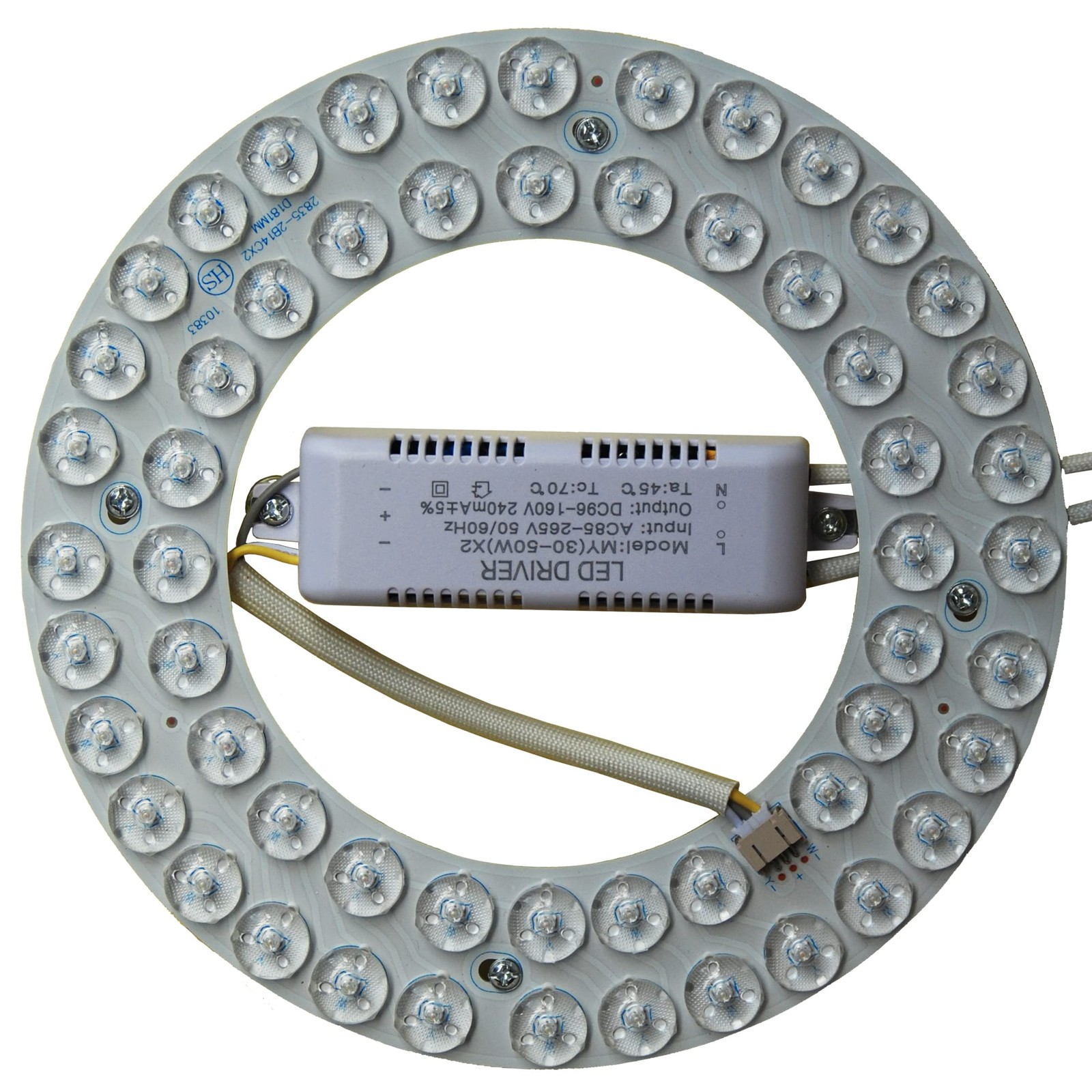 OLYMSTAR 36W LED Light Kit Panel for Ceiling Fan Flush 7" in Diameter, Clear