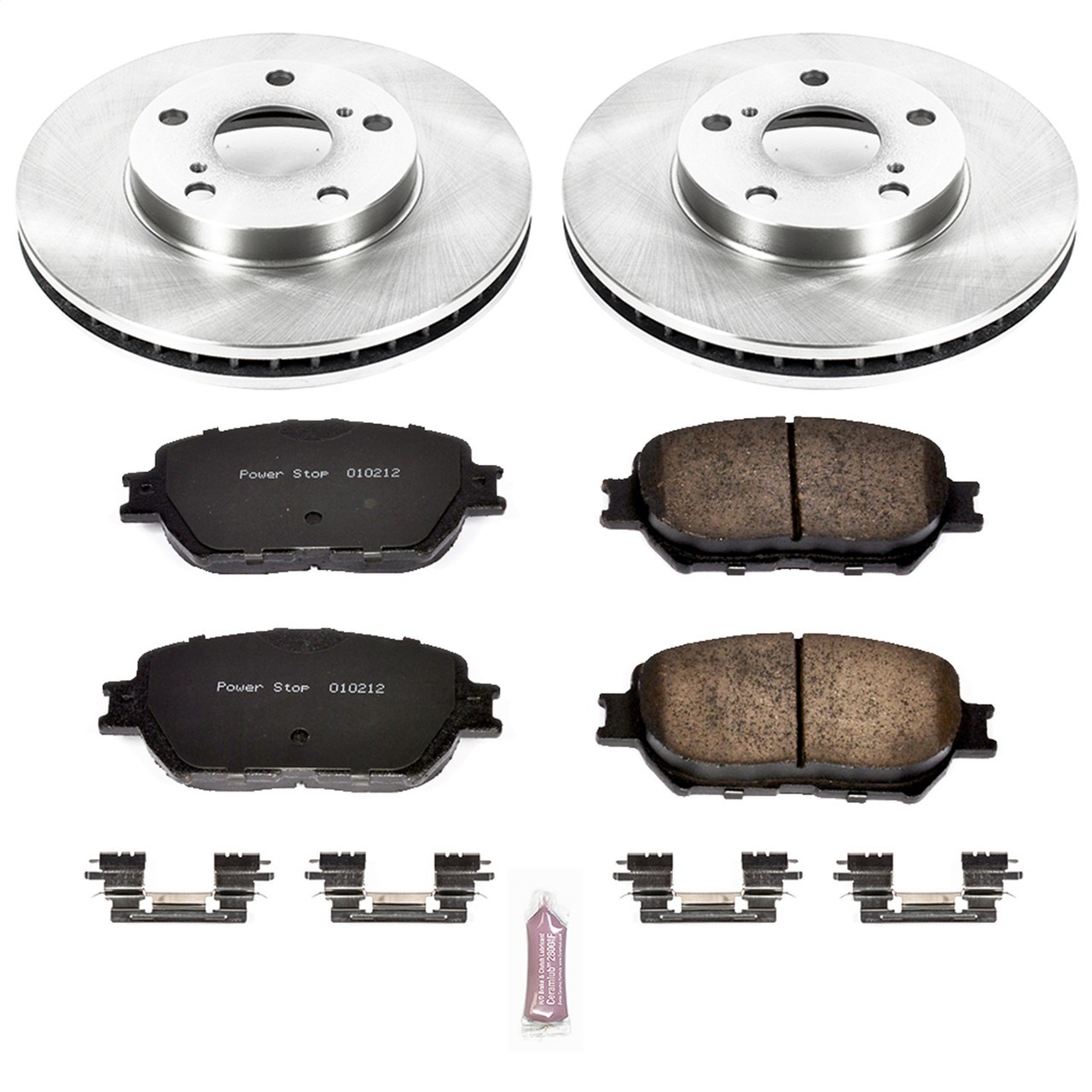 Power Stop KOE1064 Front 1-Click OE Replacement Brake Kit for 02-06 Toyota Camry