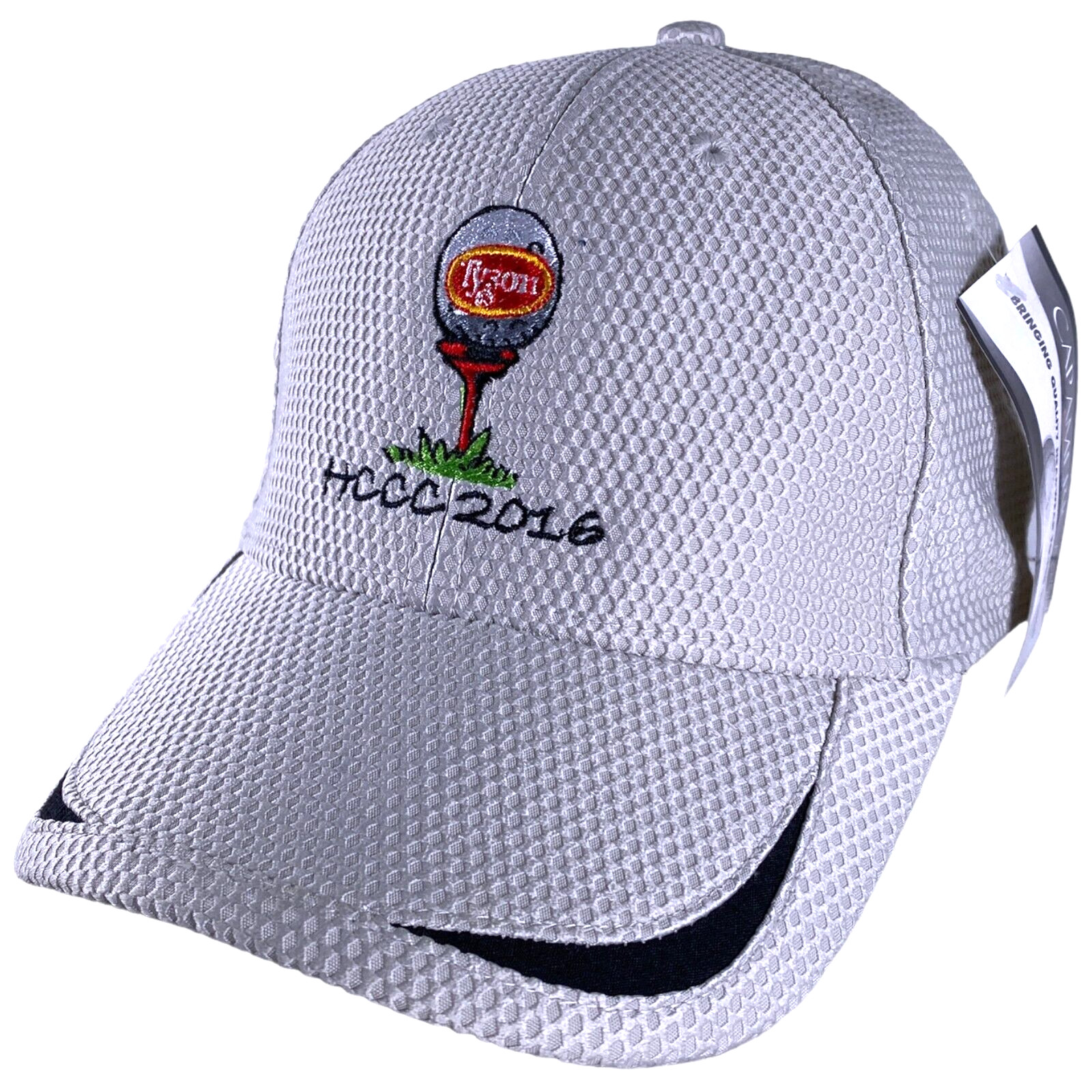 HCCC 2016 Tyson Golf Hat Stone/Black Golfing Hat Adult Adjustable NEW NWT