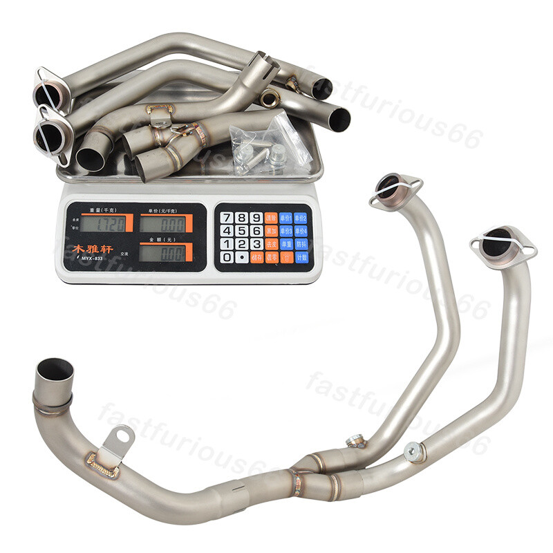 For Voge 350AC 2023 Exhaust Tips Header Pipe Slip on Connect Original  Mufflers