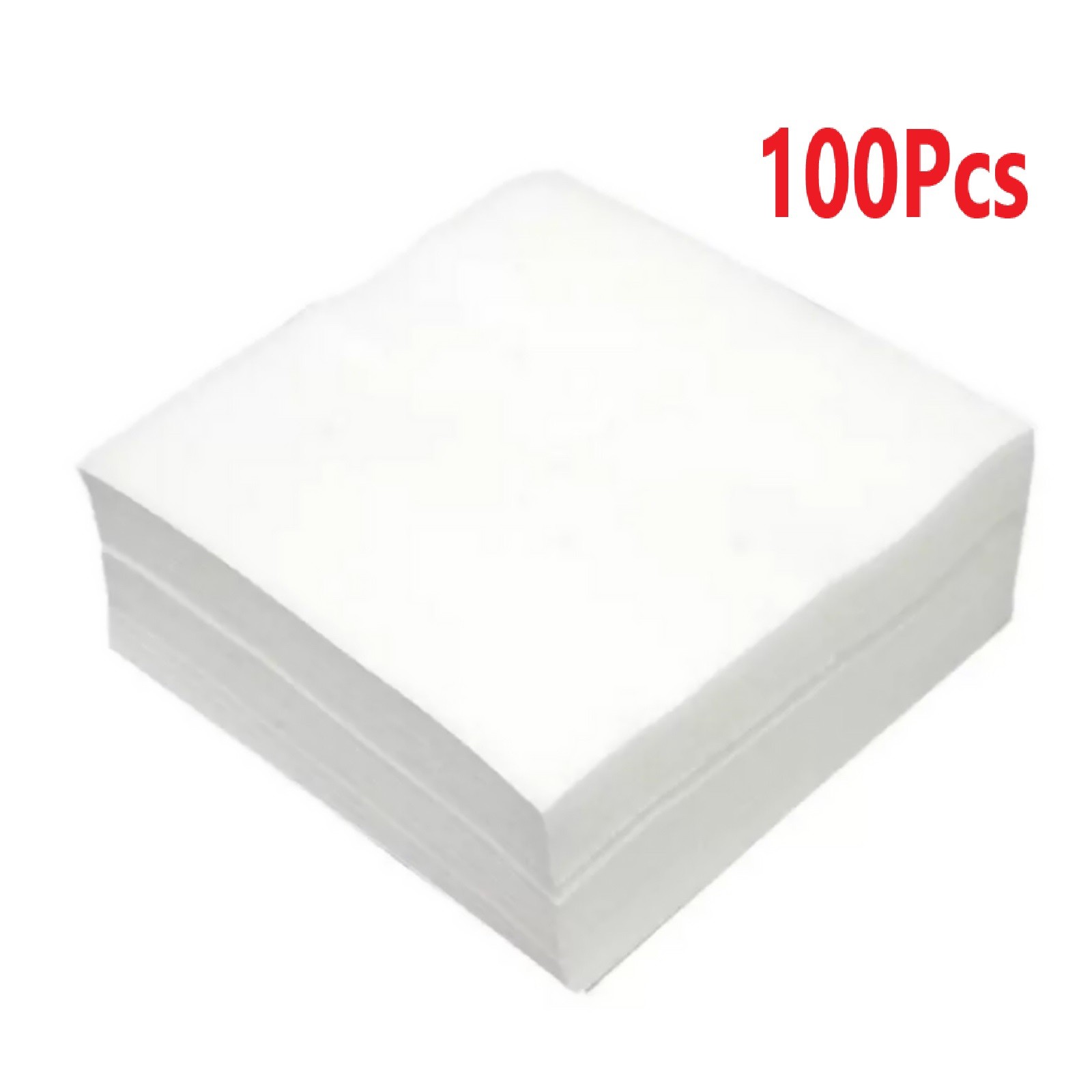 100Pcs 5*5cm Anti-static Lint-free Wipes Dust Free Paper Fiber Optic Tools B