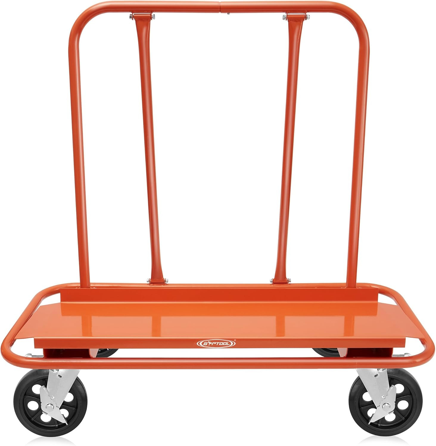 Gyptool Heavy Duty Drywall Sheet Cart & Panel Dolly with 4 Swivel Wheels - Orang