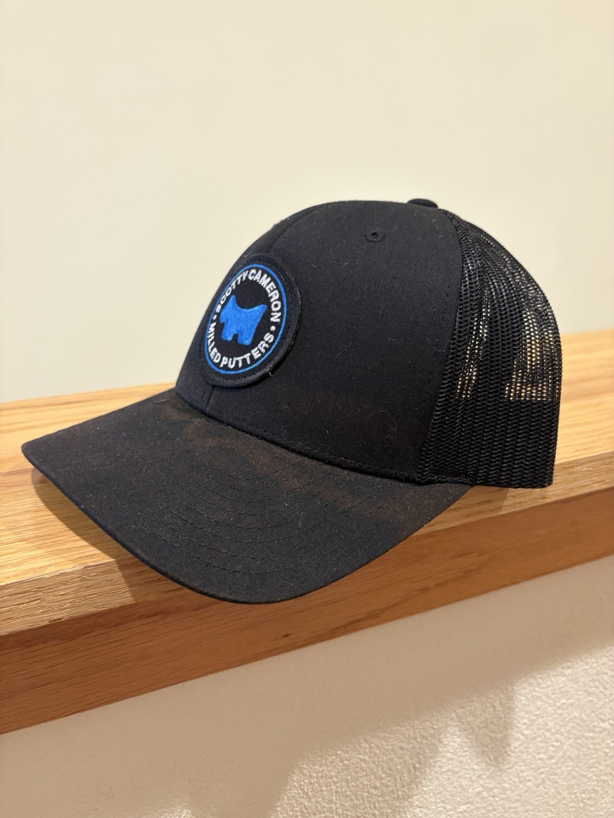 Scotty Cameron Blue Scotty Dog Round Patch Trucker Hat