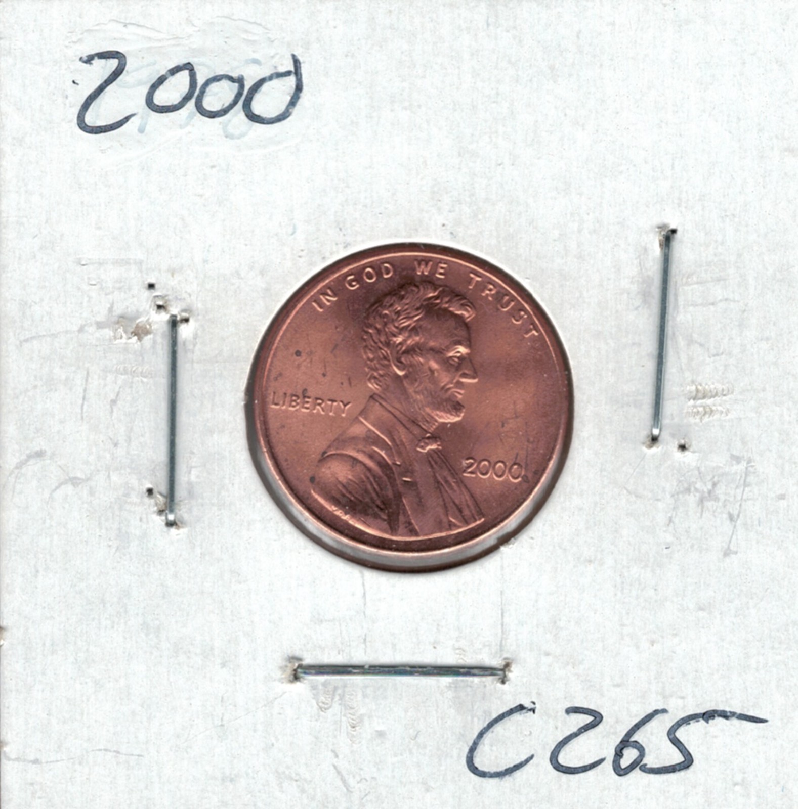 2000 Lincoln Memorial Penny C265 !!!Free Shipping!!!