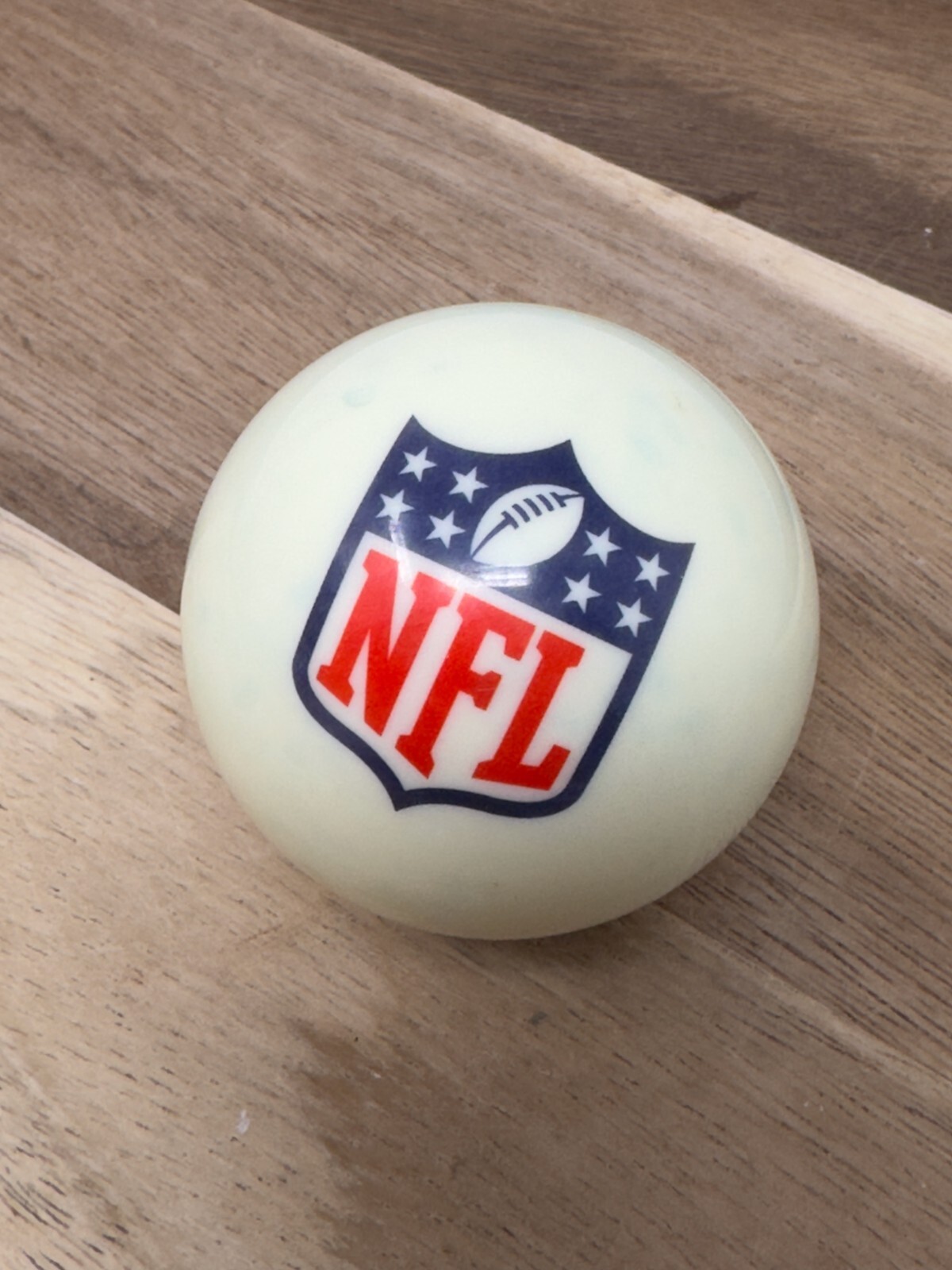 NFL Logo  White Collectors Billiard / Pool Cue Ball  Neat
