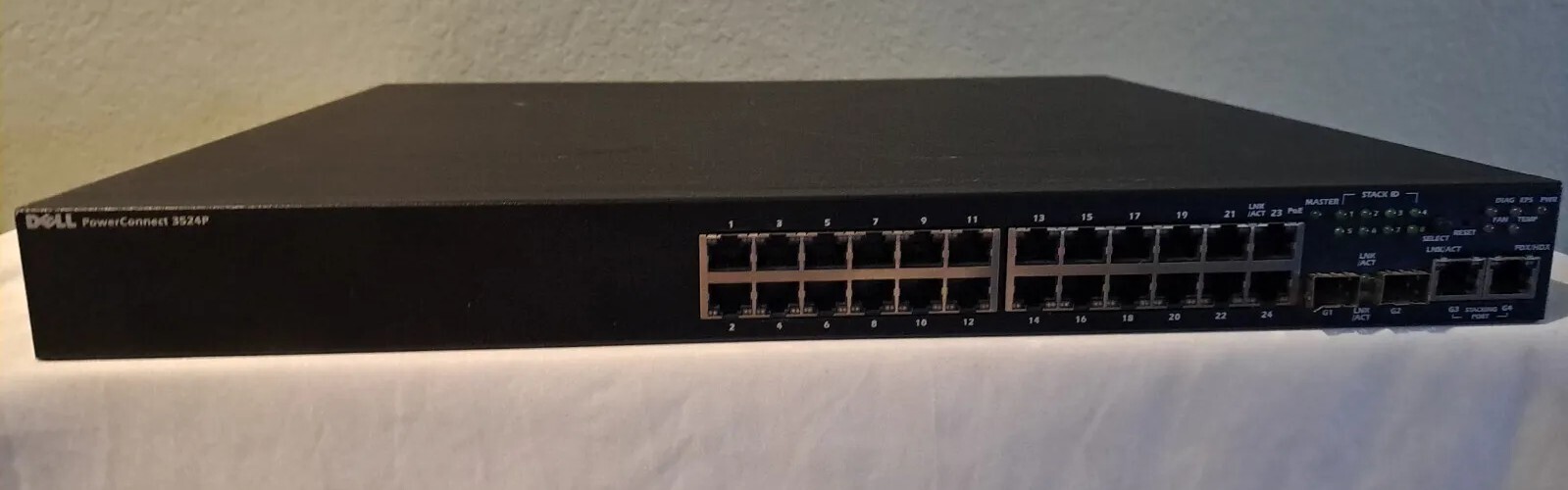 Dell PowerConnect 3524P K690K 24-Port Managed PoE Ethernet Switch
