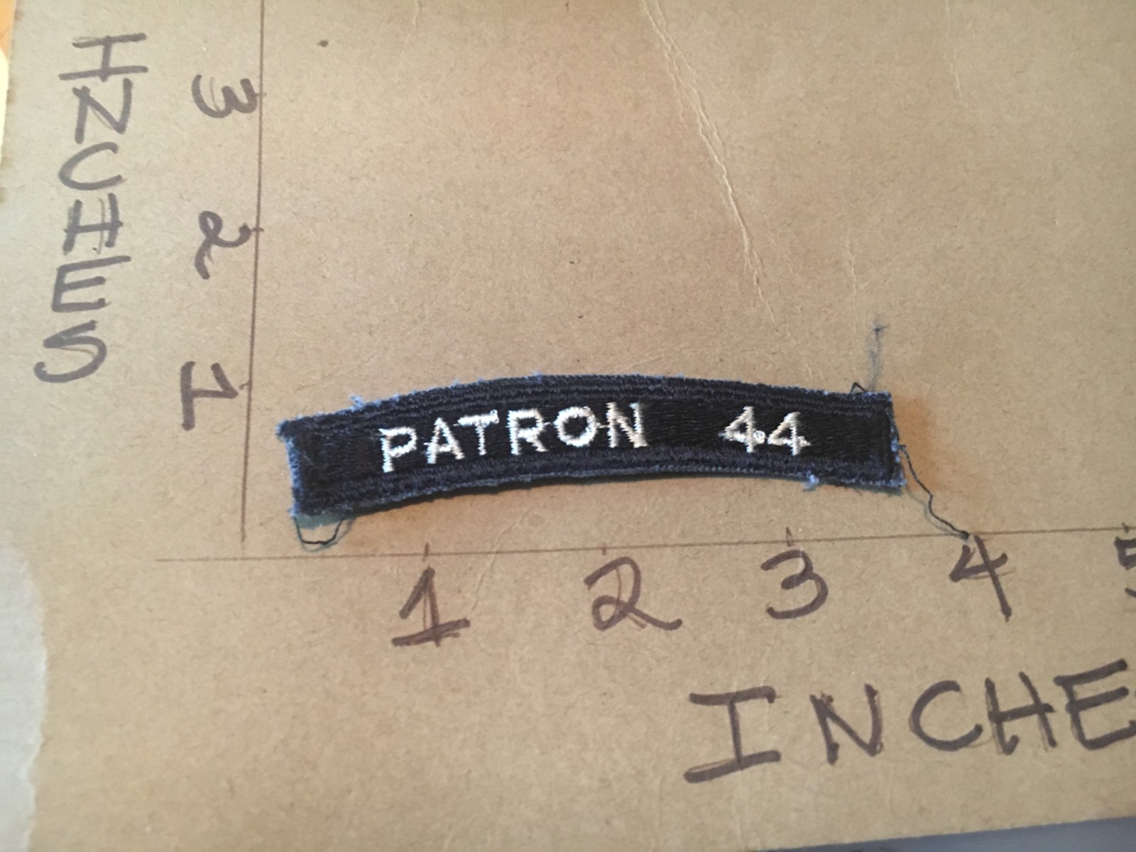 US NAVY SHOULDER STRIP TAB *** rocker *** Patch Patron 44