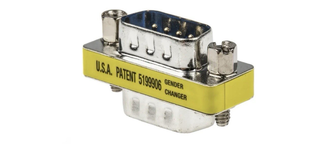 RS PRO D Sub Adapter Male 9 Way D-Sub to Male 9Way D-Sub - A2000