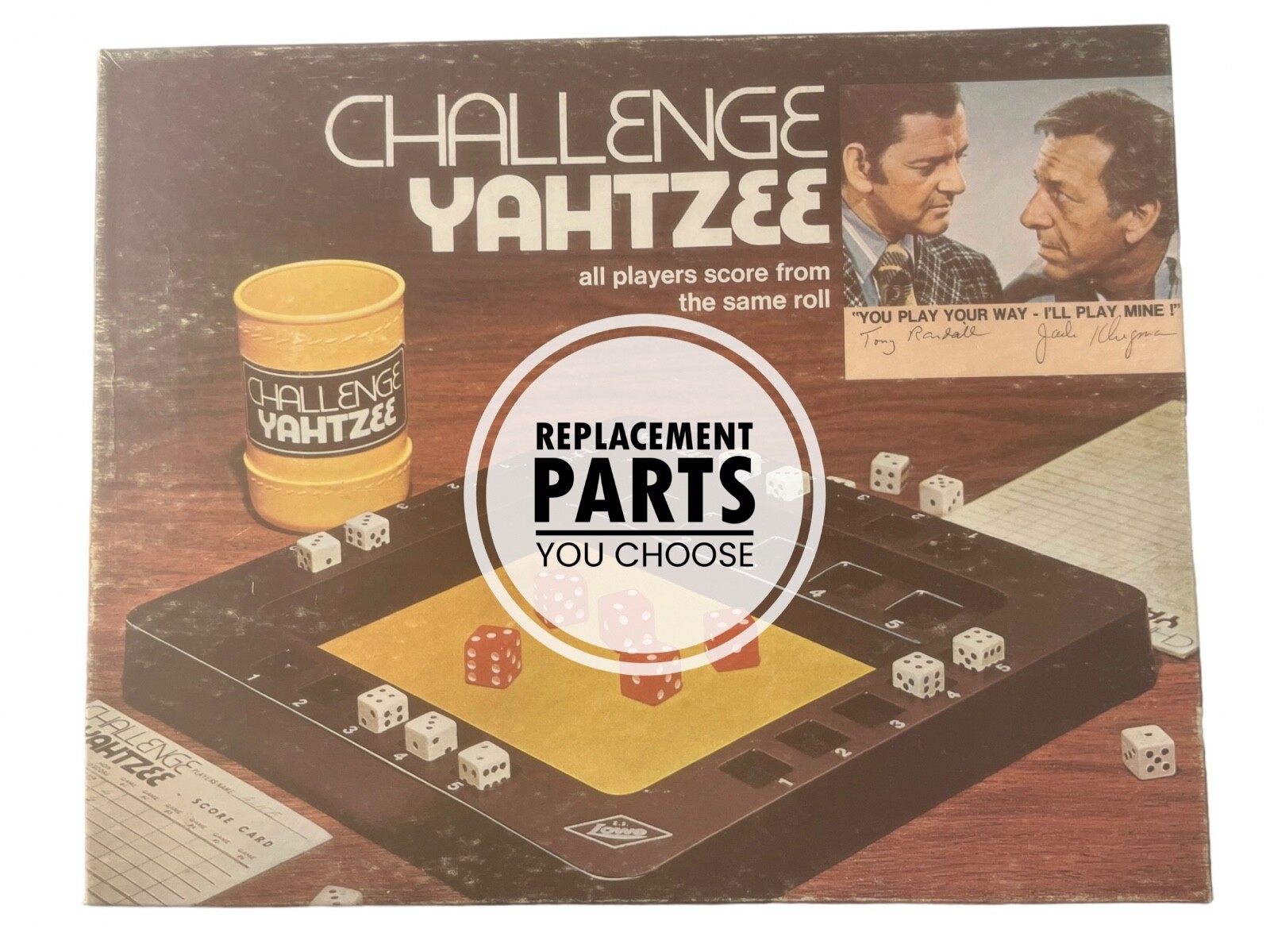 Vintage Challenge Yahtzee Board Game 1974 Replacement Parts Pieces You Choose