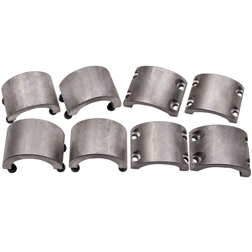 4pcs/ Set Steel Tube Clamps Weldable Fabrication Bolt On 1.75'' -3/4" O.D. Tube