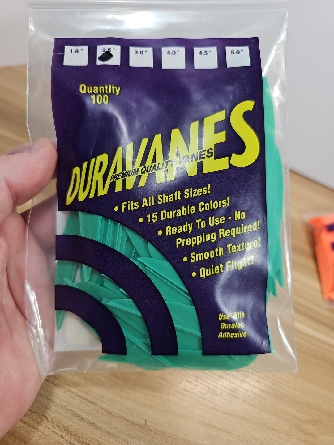 Norway Duravanes 2.5" Green - 100 pack