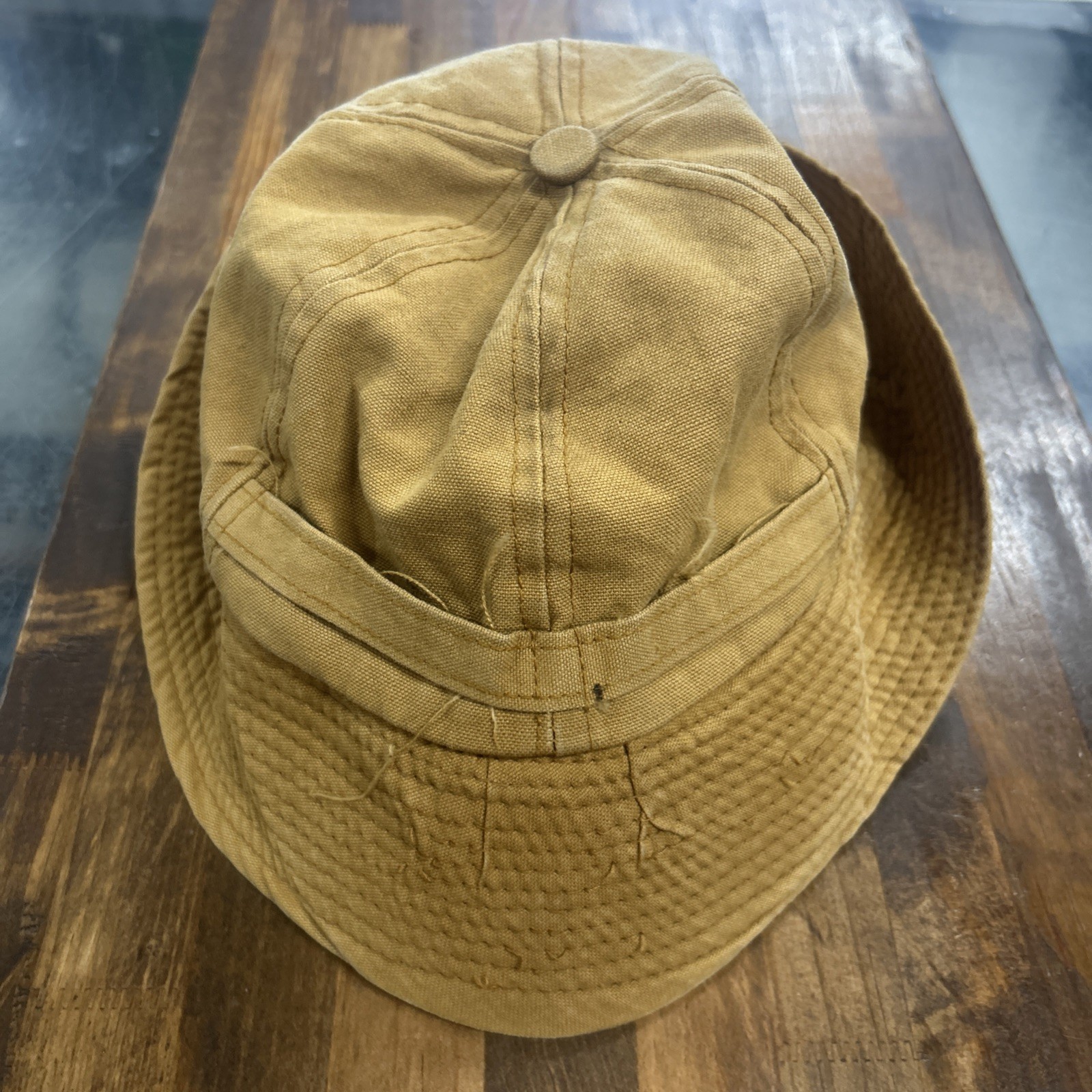 Vtg Ear Flap Hunting Trappers Hat Insulated Cap Brown