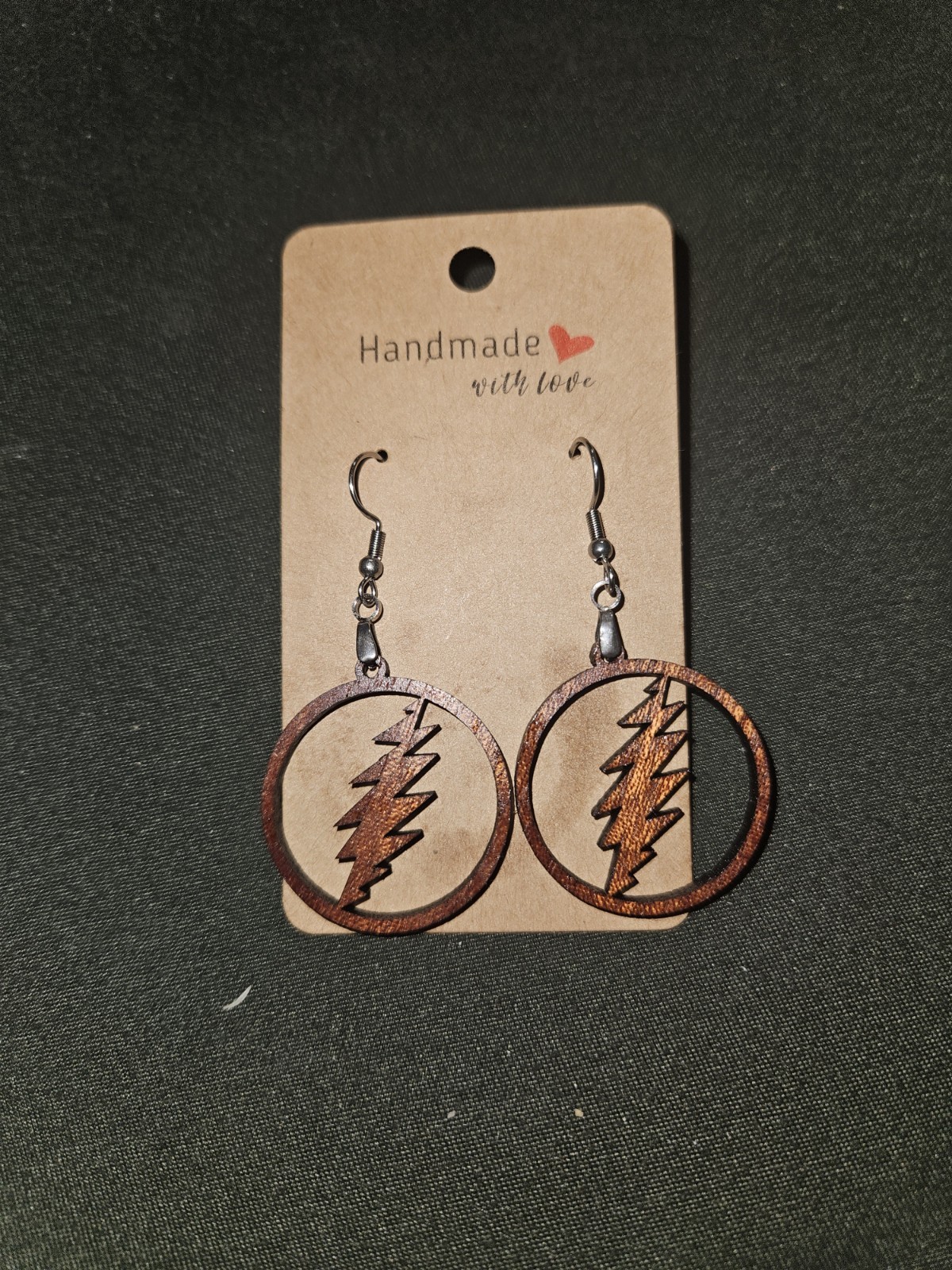 13 Point Lightning Bolt Grateful Dead Earrings