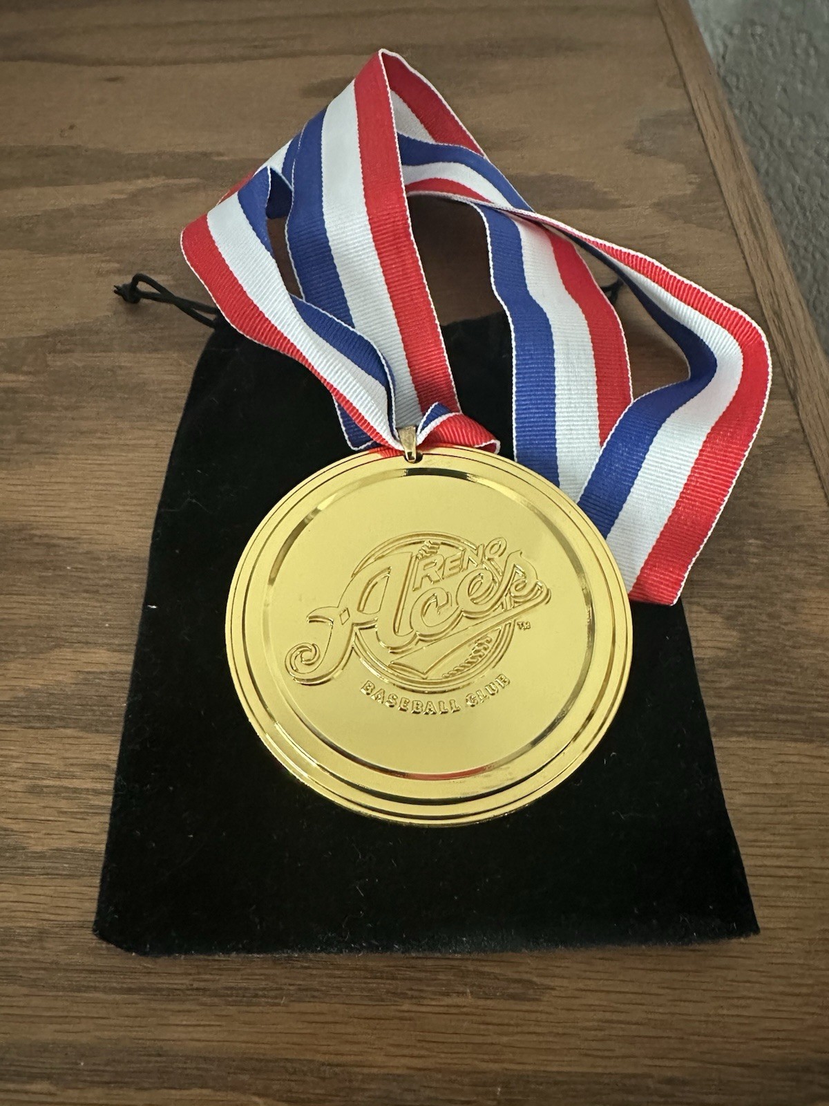 Reno Aces Baseball Replica Gold Medal Arizona DBacks SGA NEW Not Bobblehead