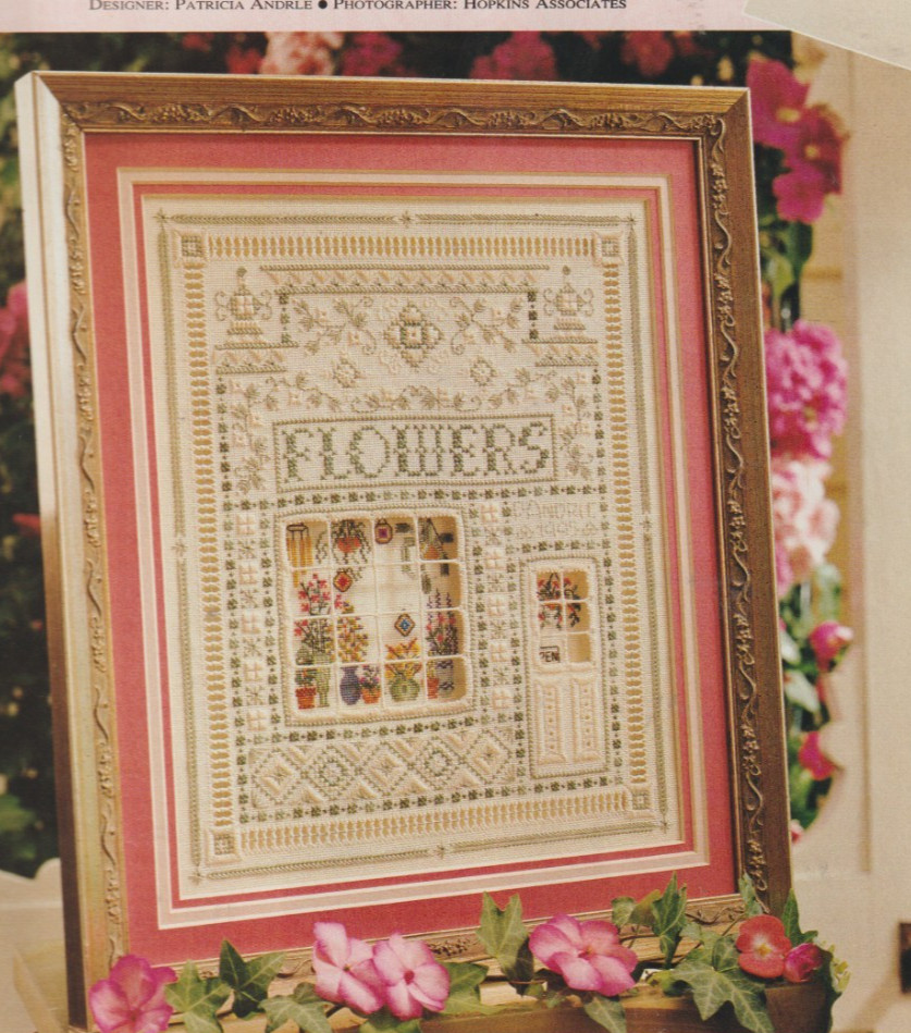 The Flower Shop * CROSS STITCH PATTERN from Magazine * Sampler