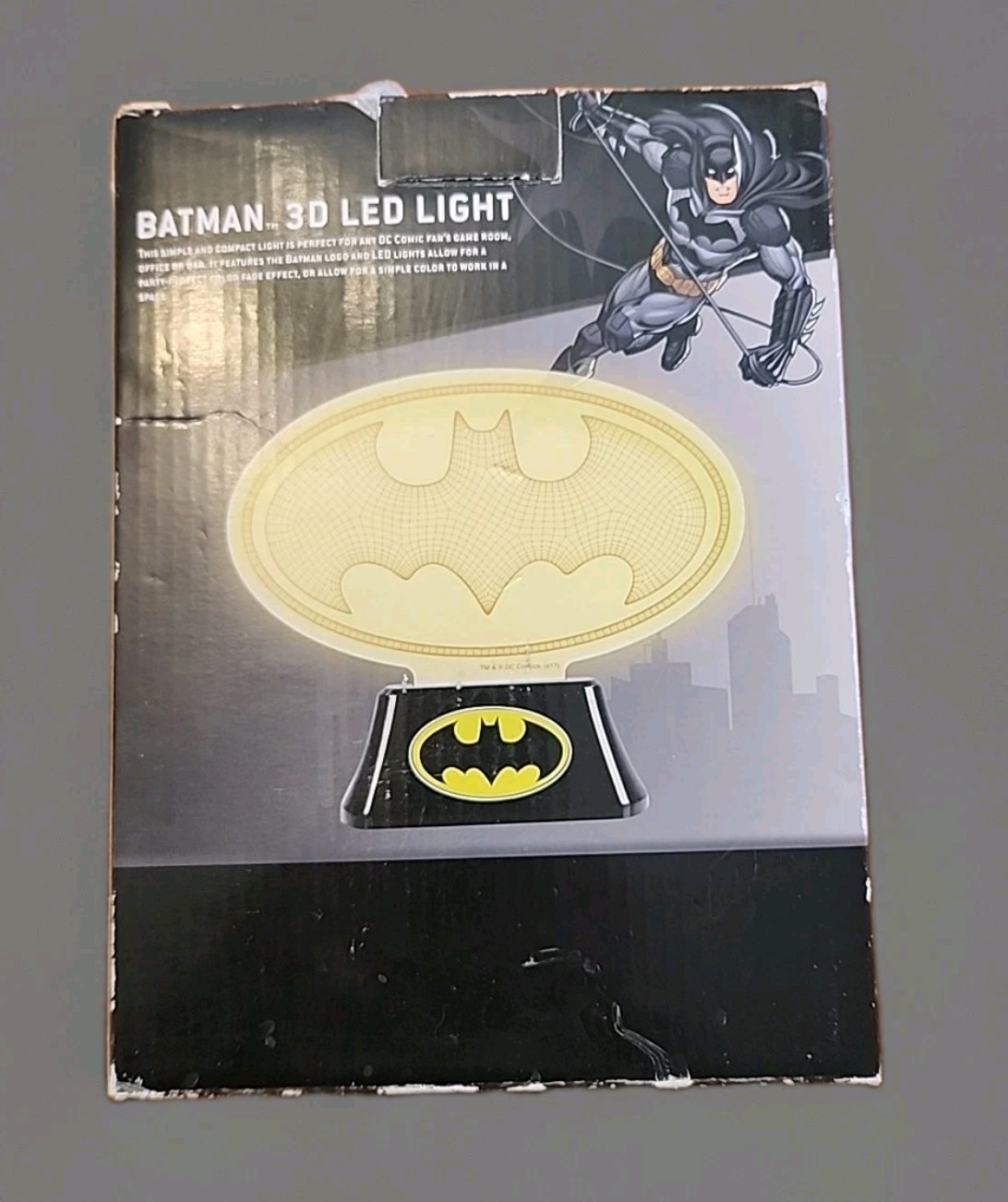 Batman 3D LED Logo light DC Comics Acrylic Edge Light DC Classic Comics Lamp