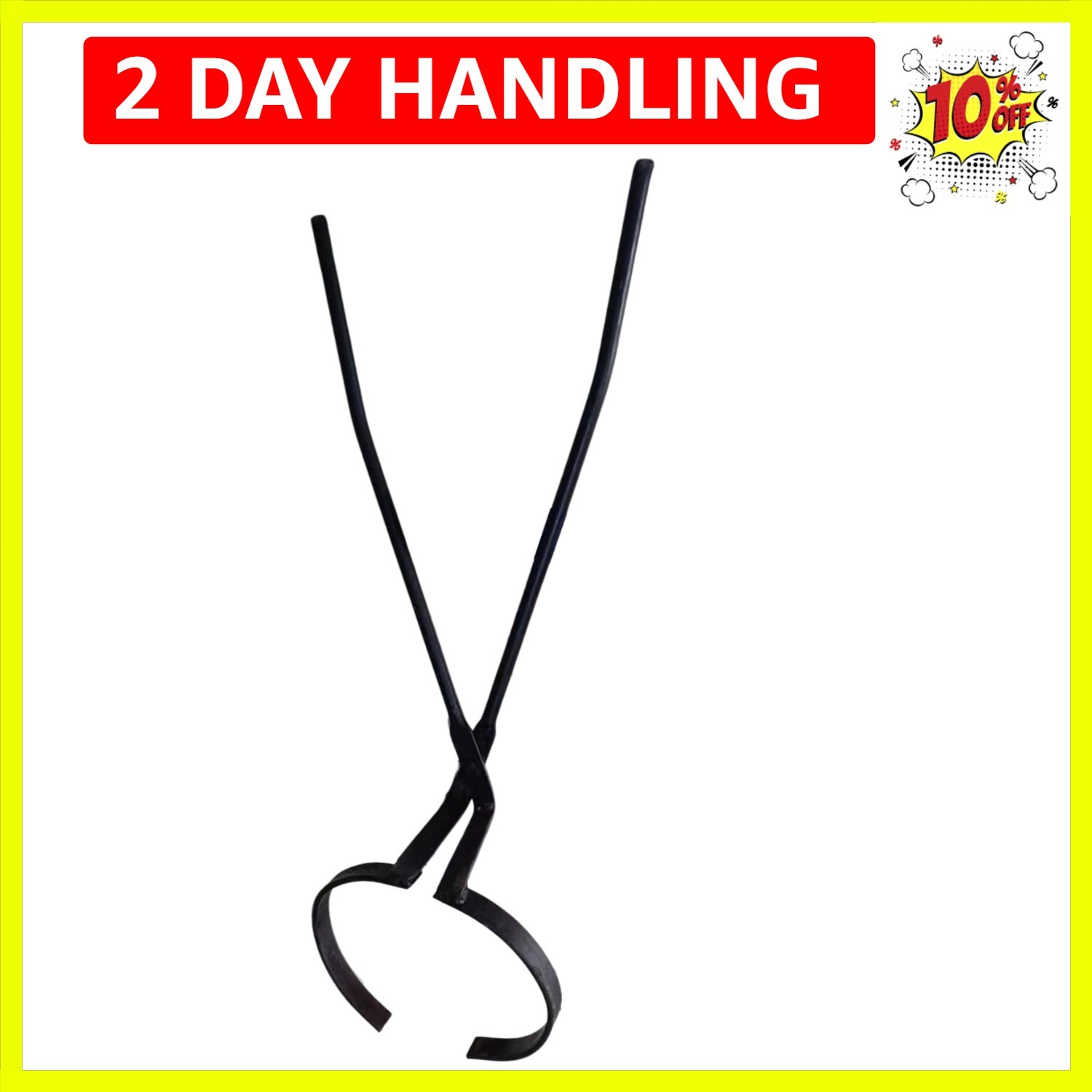 12-16KG Crucible Tongs and Lifter - 2 in 1 Metal Casting Foundry Tool Smeltin...