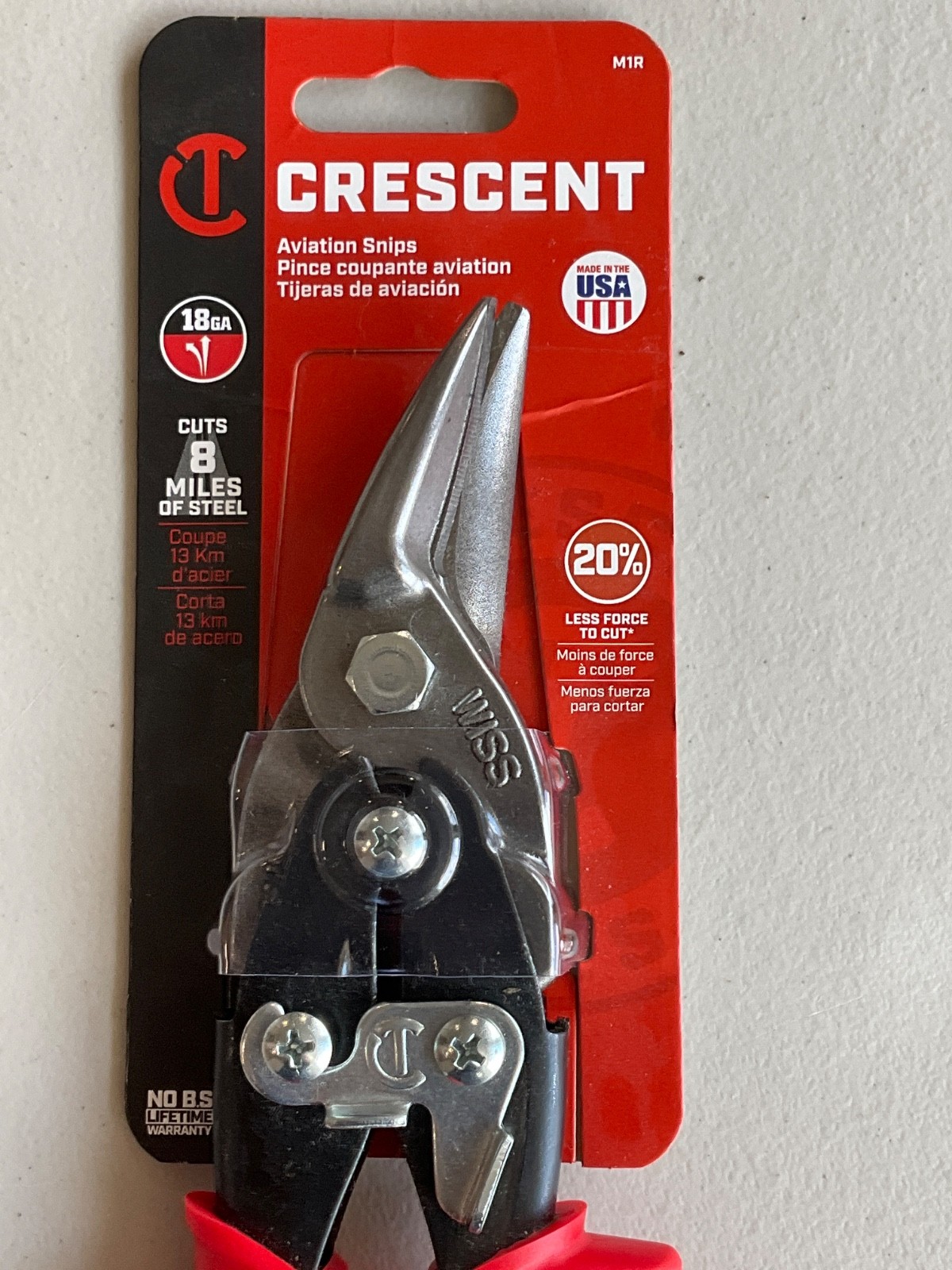 Crescent 9-3/4" MetalMaster Compound Action Straight and Left Aviation Snips ...
