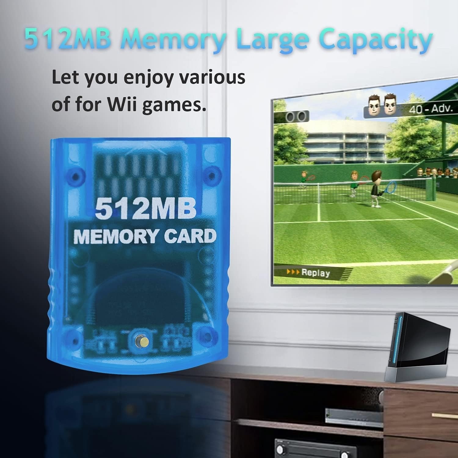 Gamecube Memory Cards,Memory Card Compatible with Gamecube and Wii Console - ...