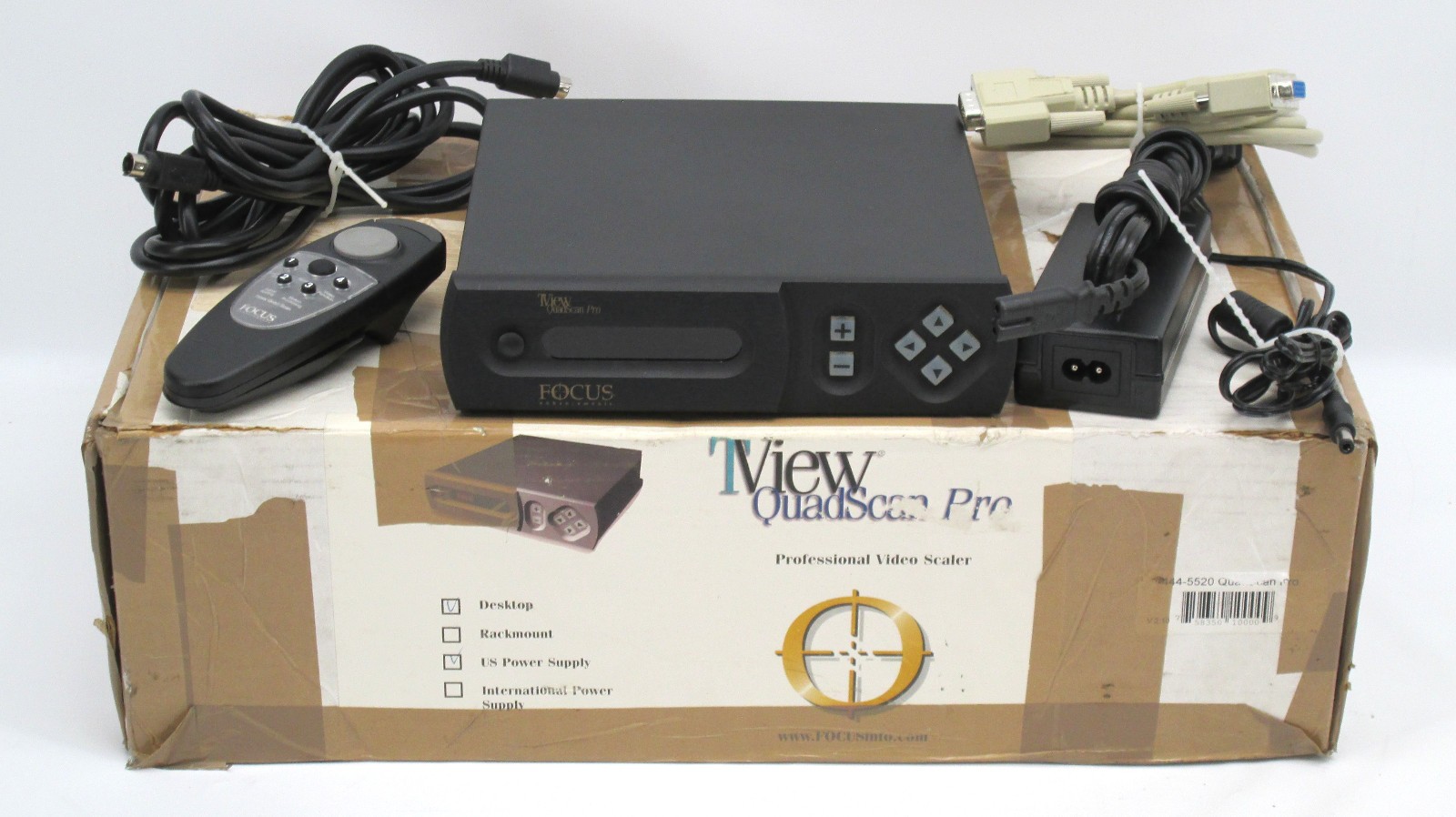 Focus TView Quad Scan Pro Video Scaler w/ Remote & Power Supply