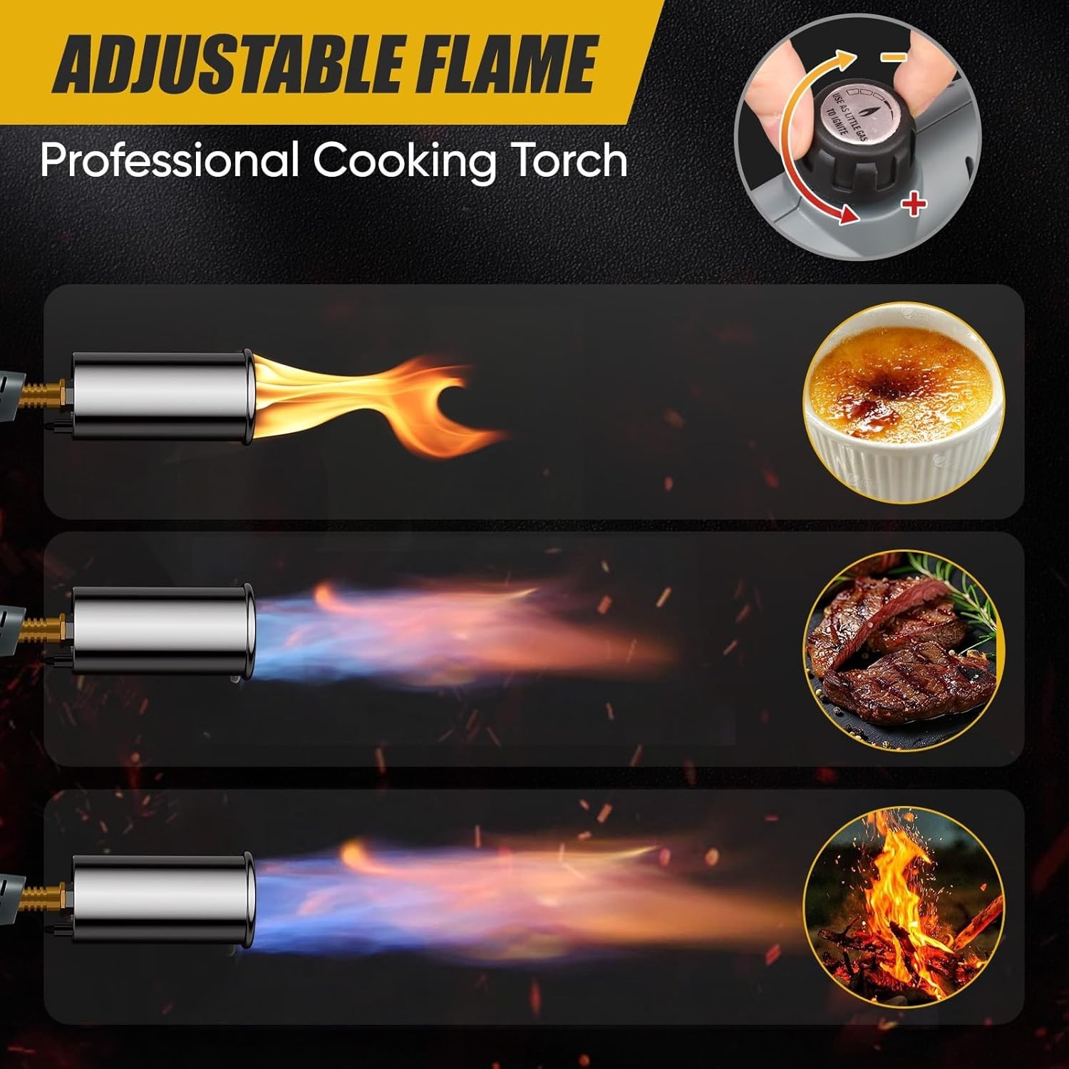 Versatile Propane Torch Gun with Adjustable Flame – Perfect for BBQ & Welding