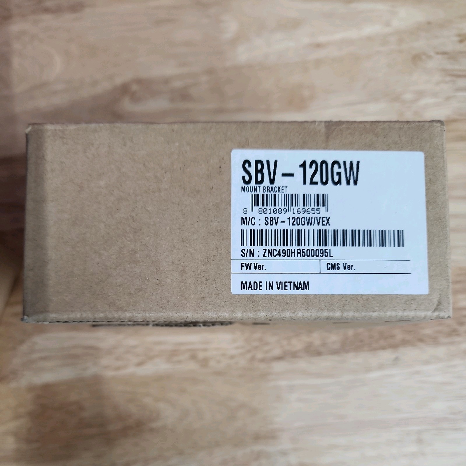 Hanwha SBV-120GW Camera Backbox