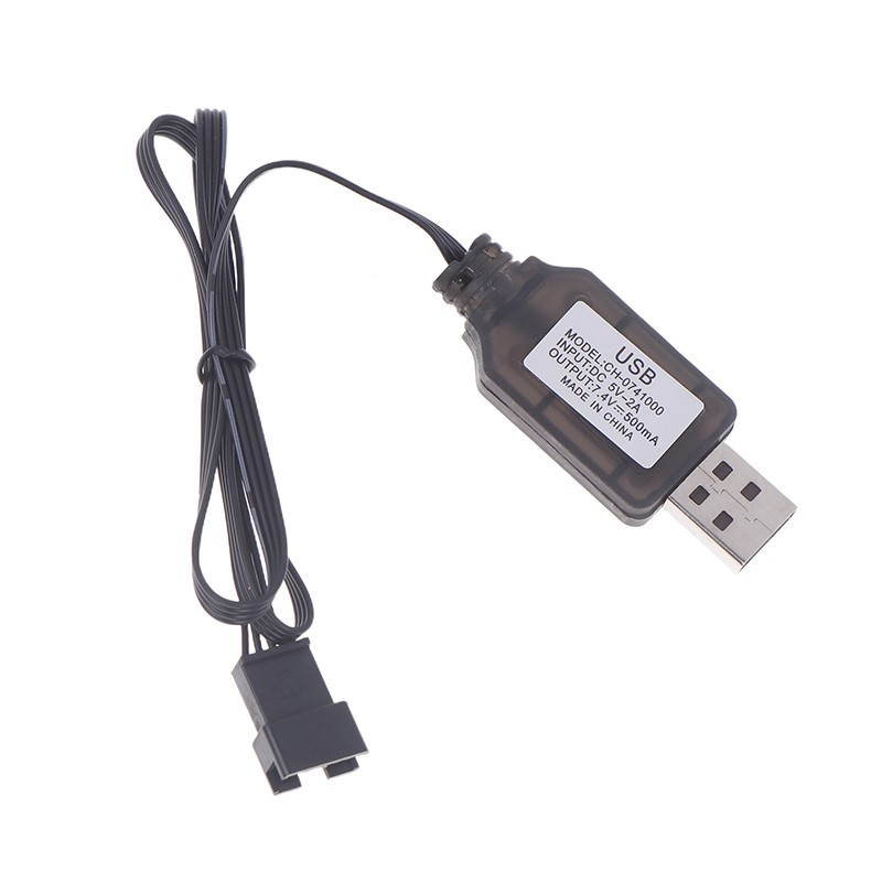 1PCS 7.4V SM-4P Plug USB Charger For DE36W DE65 HM202 EC08 EC16 RC Car