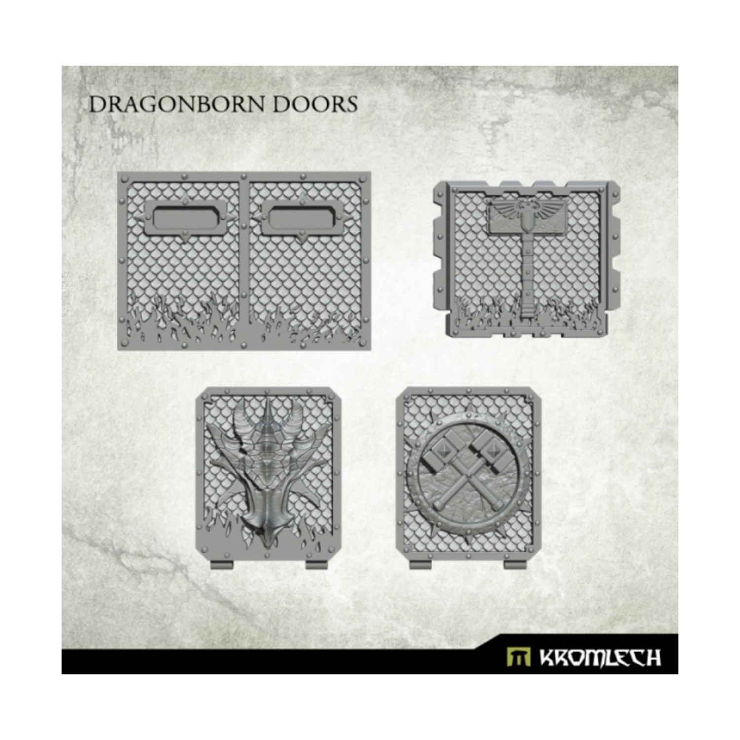 Kromlech Sci-Fi Conversion Bit Dragonborn Doors Pack New