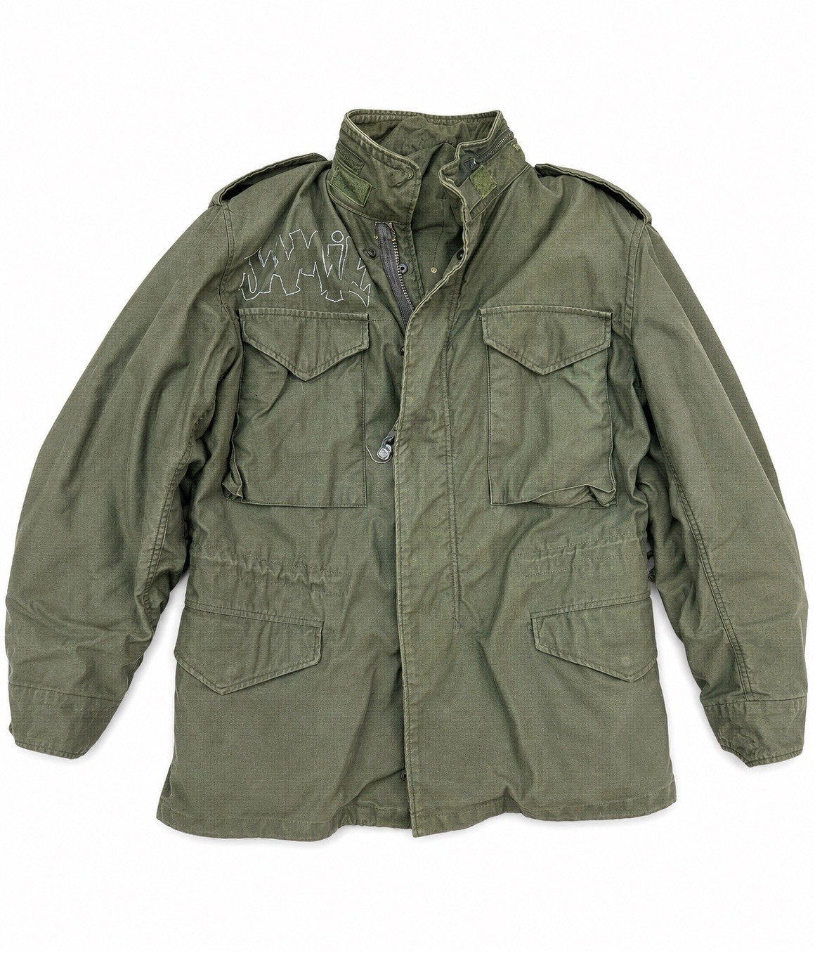 Vtg US Military Navy Combat Field Coat  Jkt Fleet Hospital 5 Desert Shield Storm