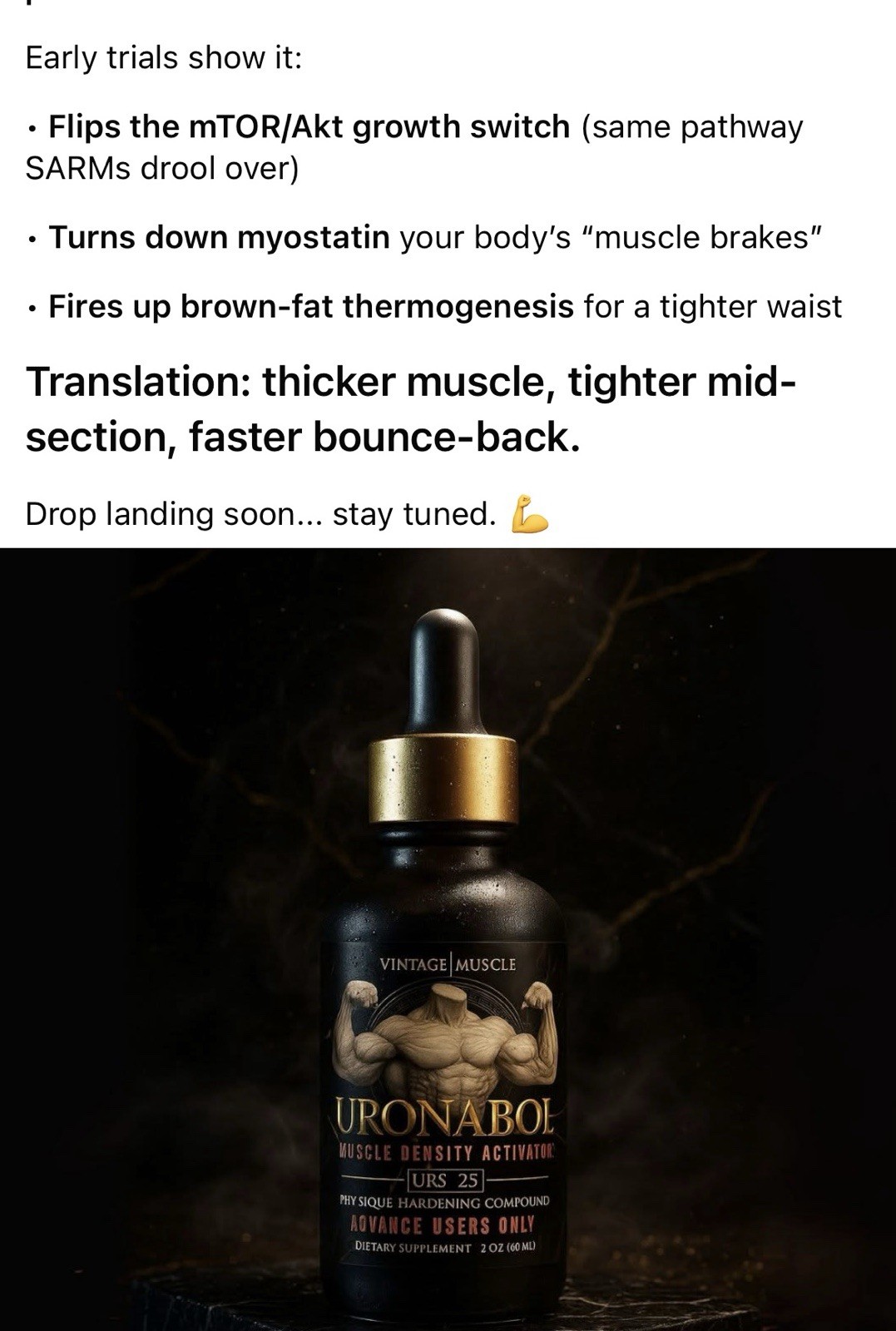 Uronabol:Ult.Dry, Striated, Density & Shredded Gainer By Vintage Muscle 💪🧪🏛️