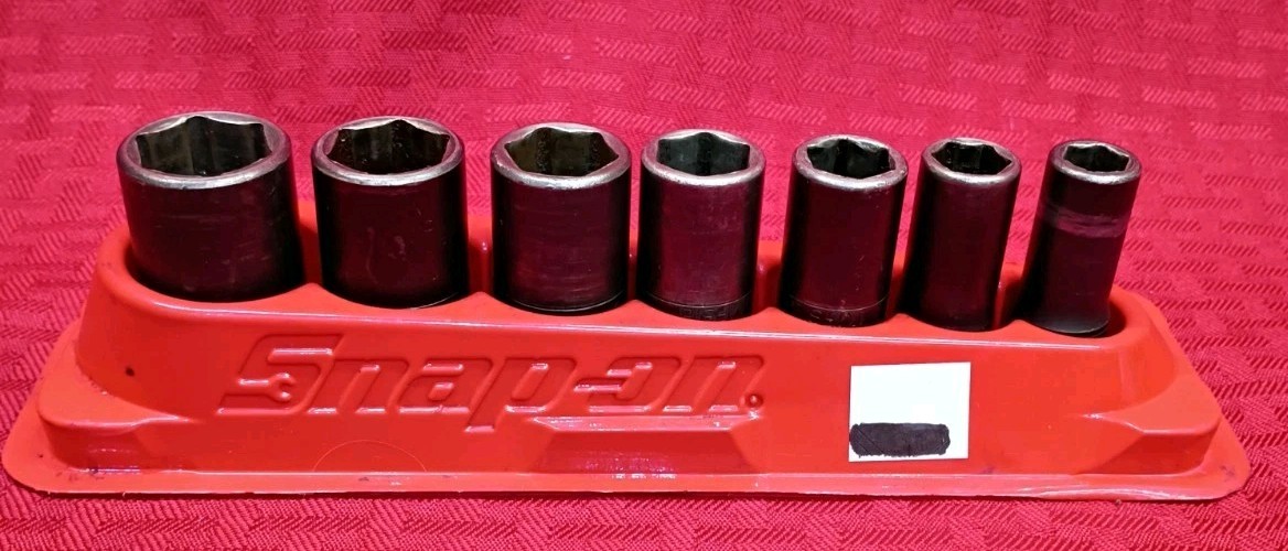 Snap-on 7pc Impact Socket Set SAE 3/8" Drive 6pt