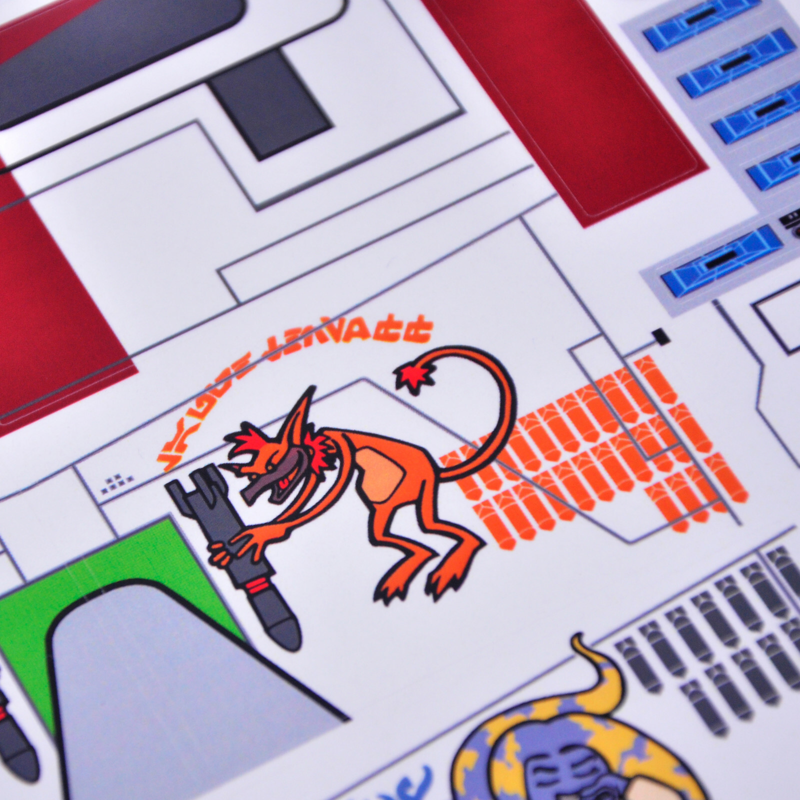 Replacement sticker for set 7676 Precut sticker