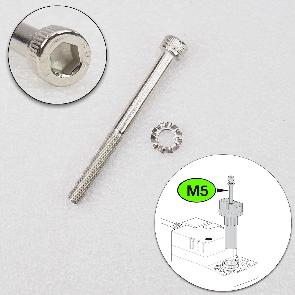 NEW REPLACEMENT M5 Valve Screw for BELIMO LRB24, LRX24, ARB24, ARX24 Actuators