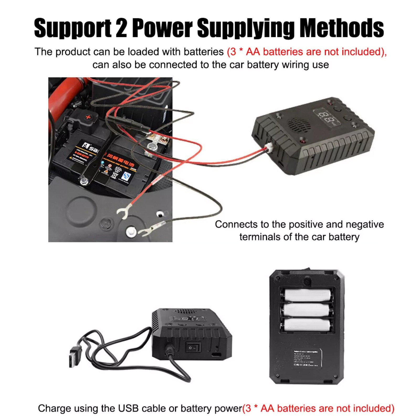 12V Ultrasonic Mouse Repeller for Car Wire Engine Rat Rodent Deterrent